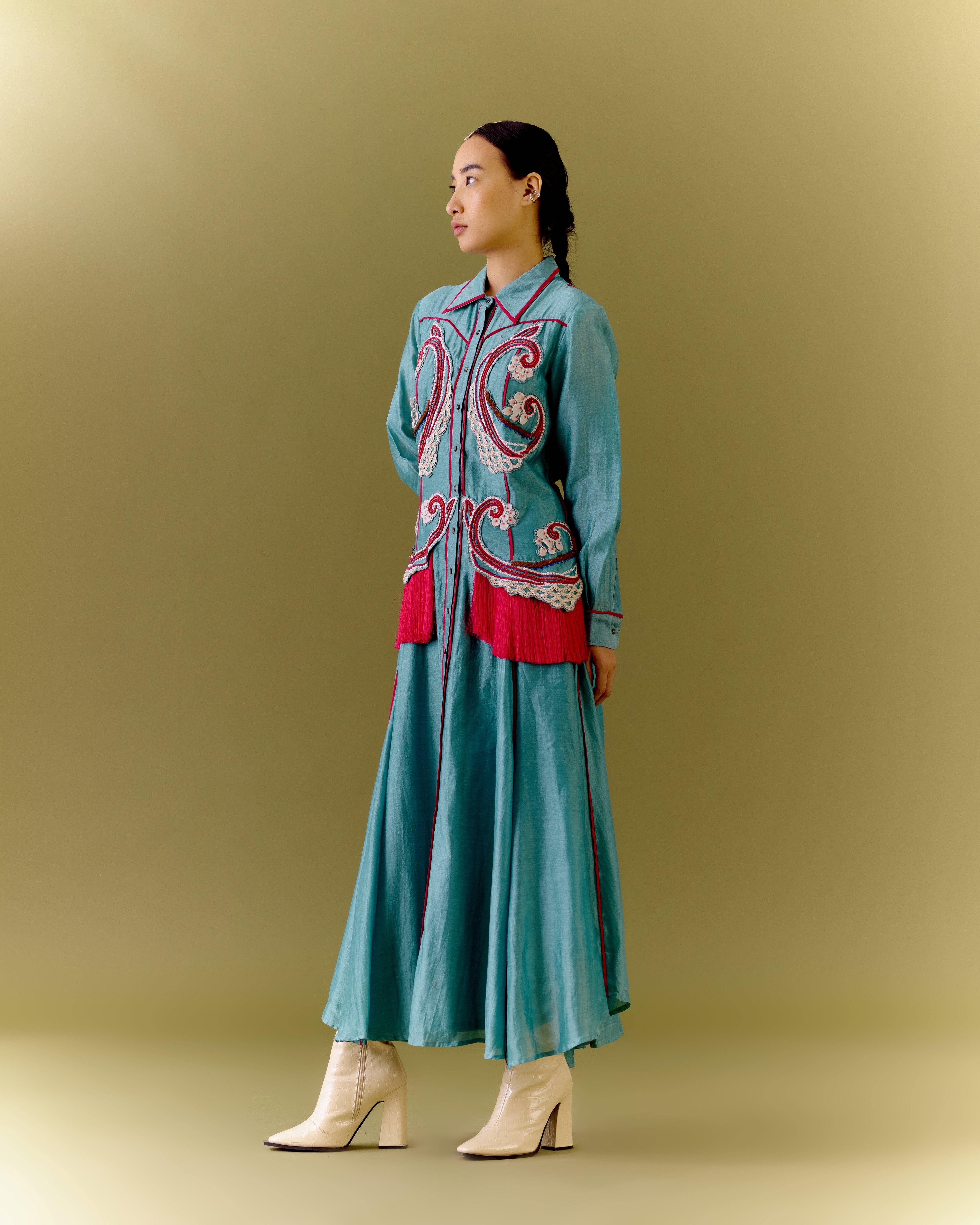 PARADISE SAGE DRESS
