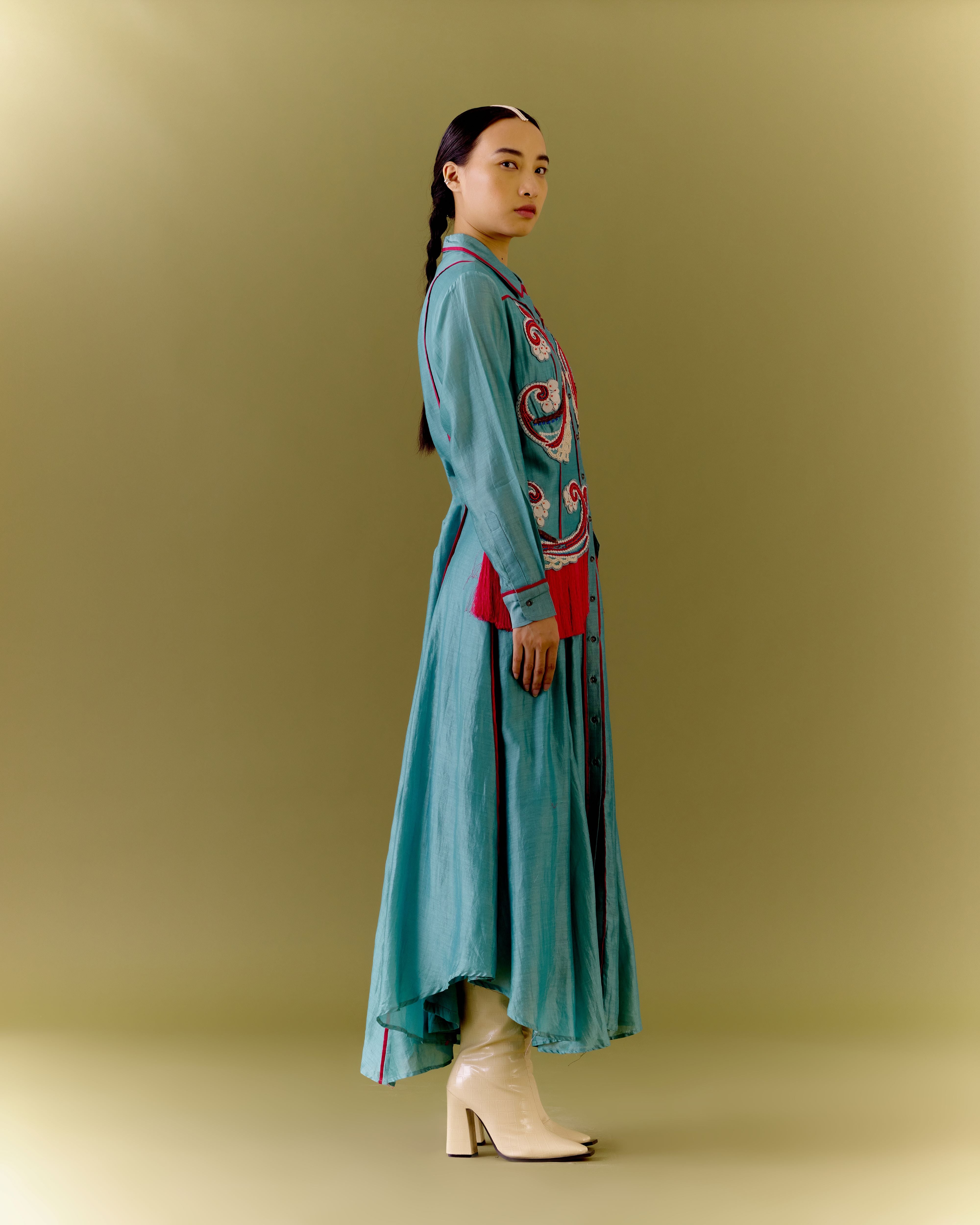 PARADISE SAGE DRESS