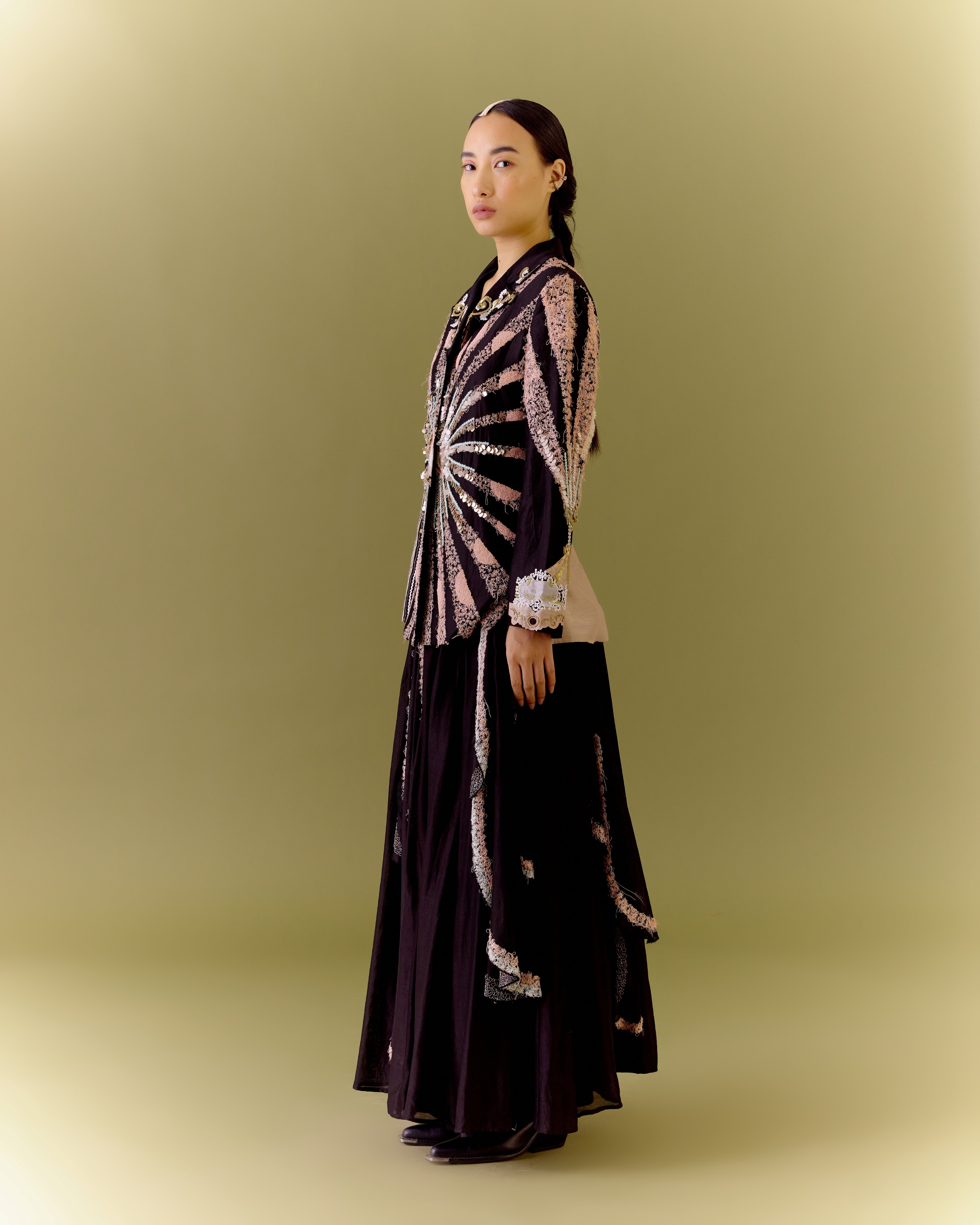CARNIVAL JACKET & SKIRT SET ( BLACK )