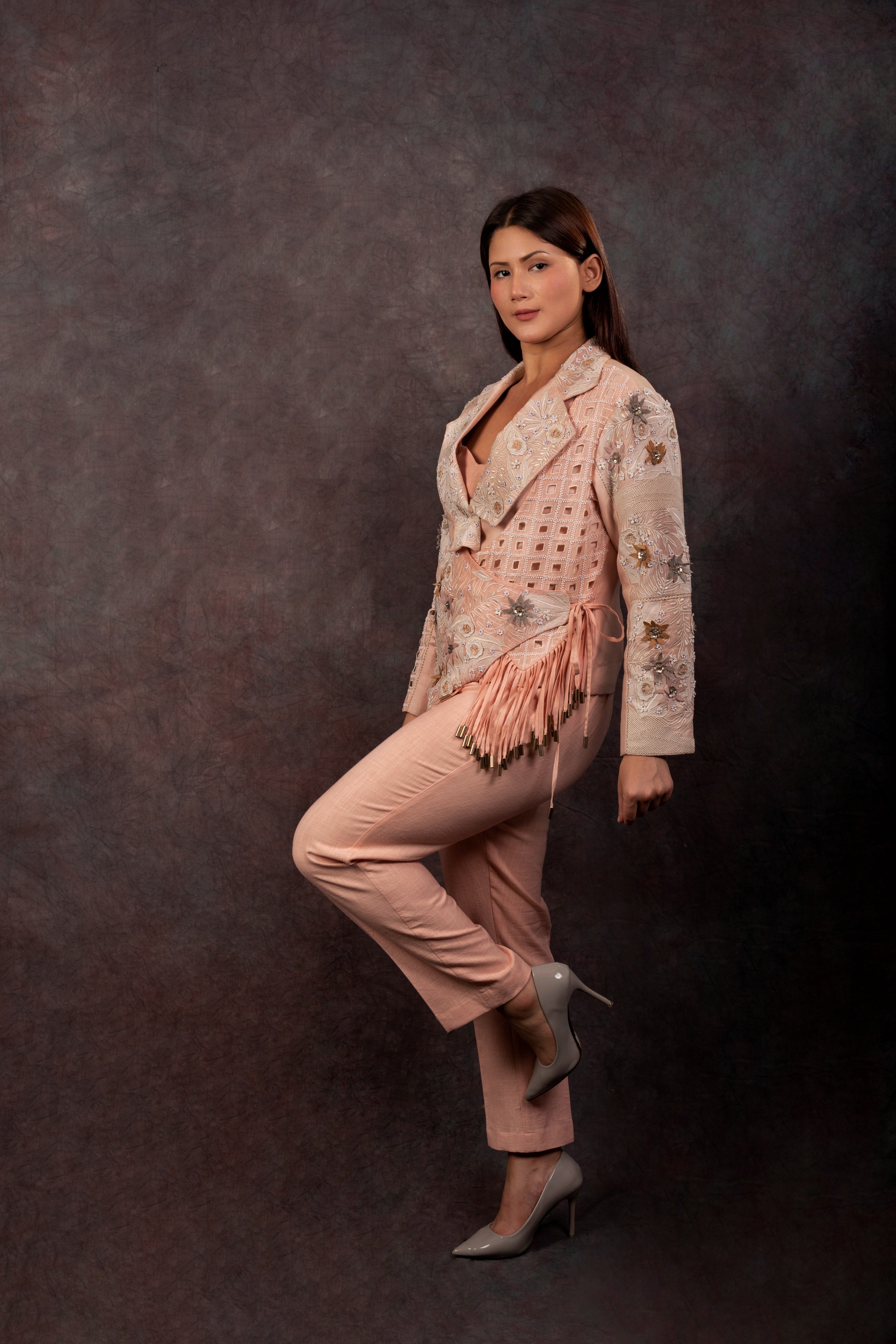 ZOLA JACKET SET - BABY PINK