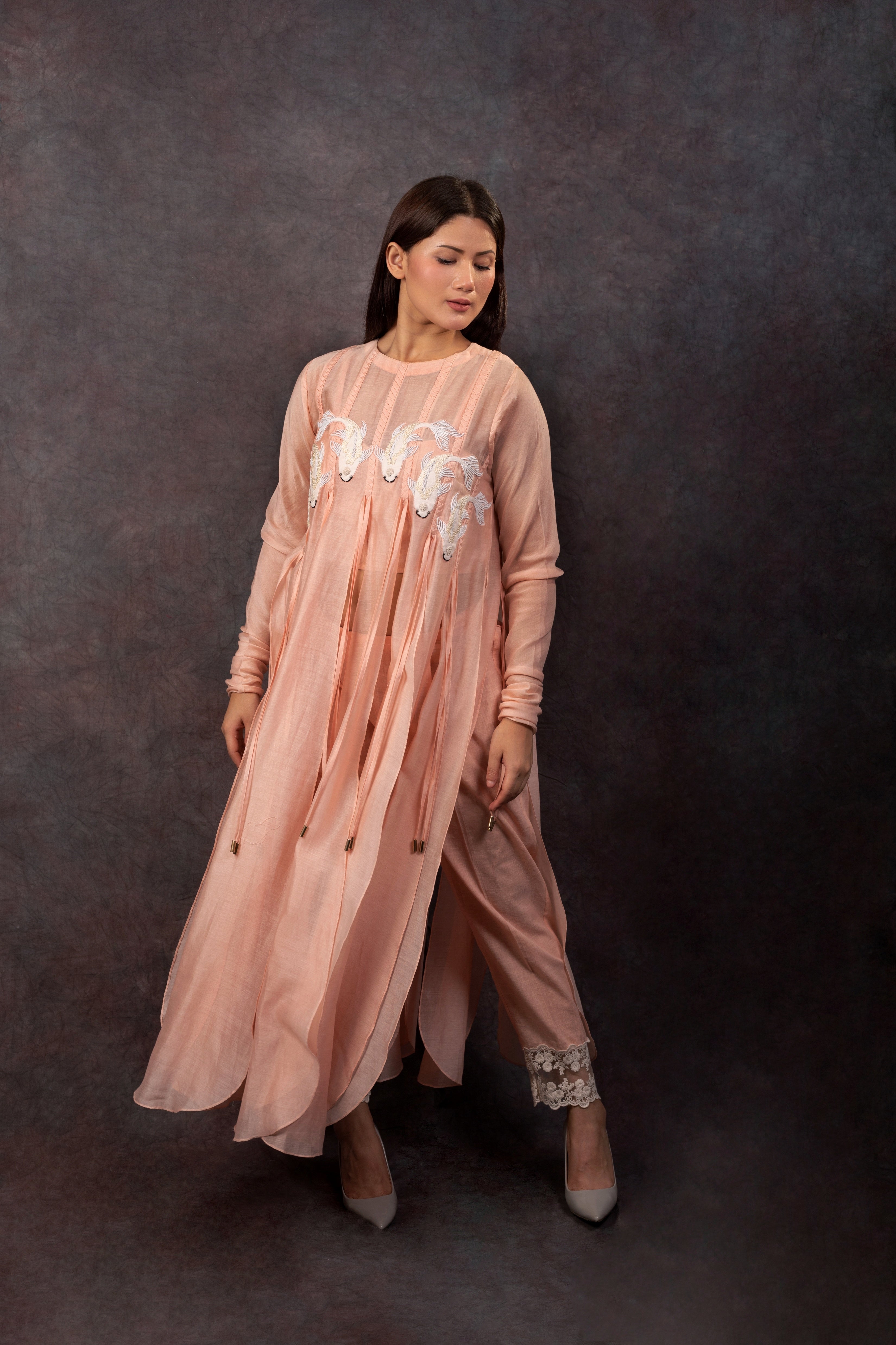 ARIEL FRINGE SET - BABYPINK