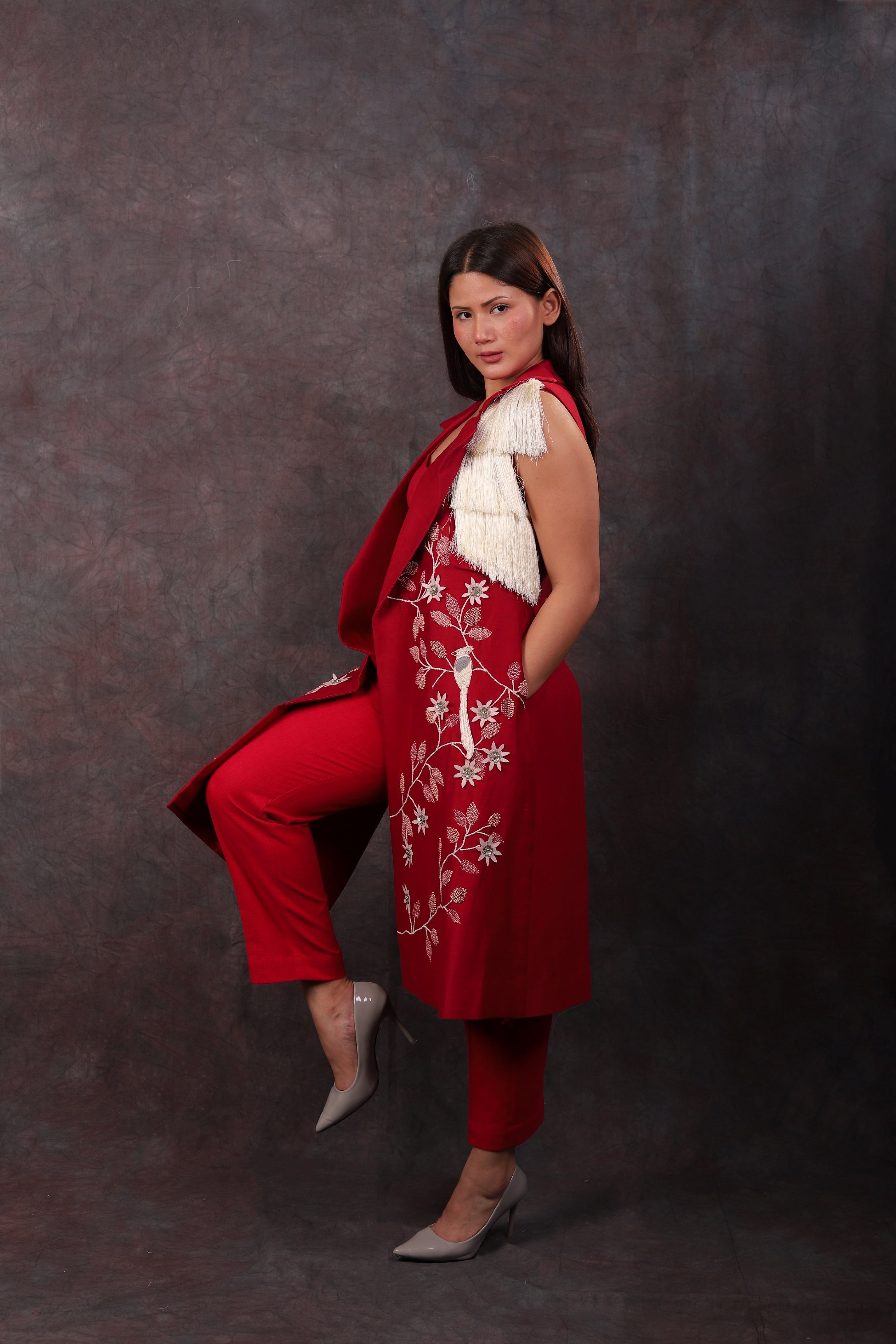 LONG FAGU SET - RED