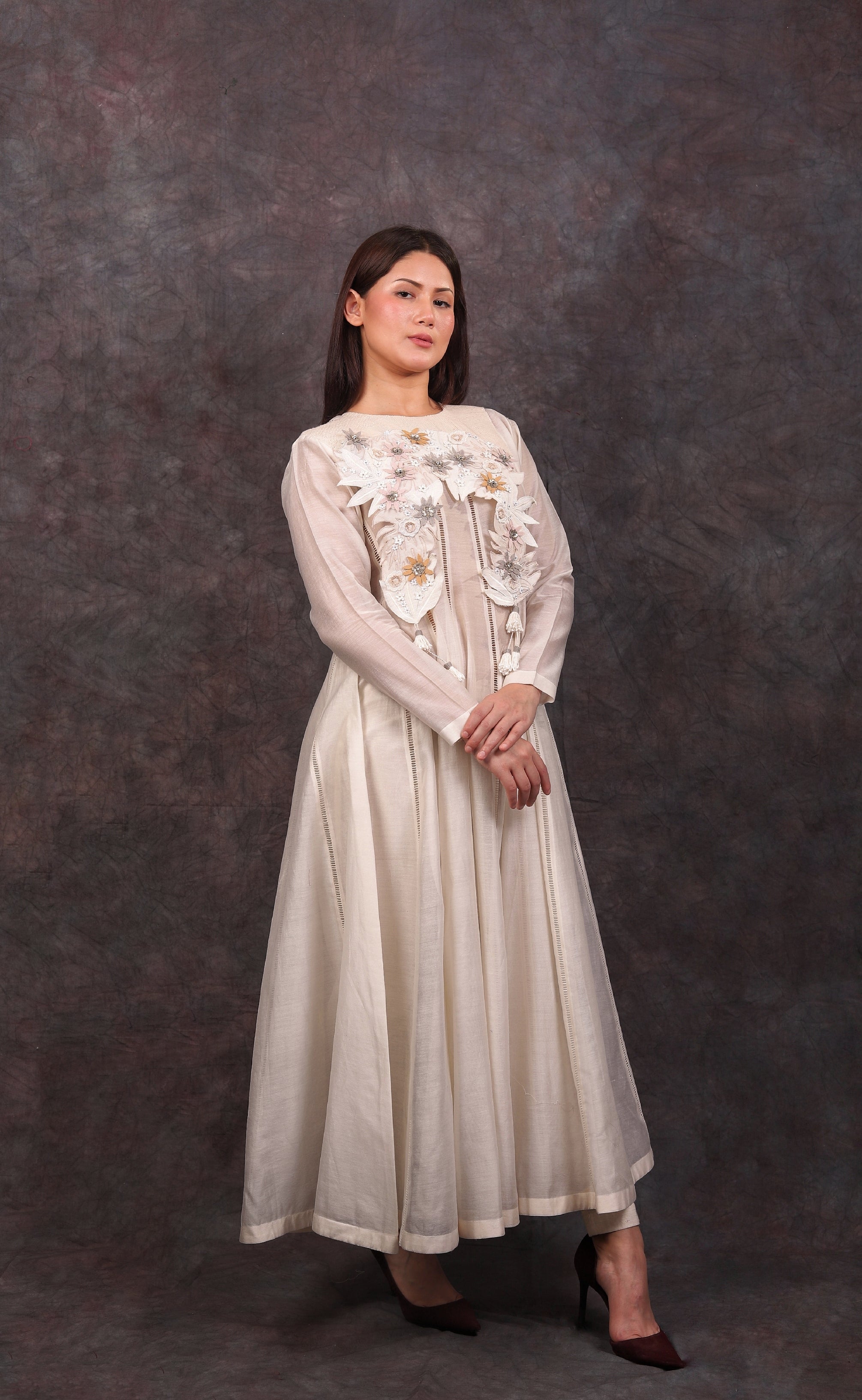 LEAF KALIDAR SET - IVORY
