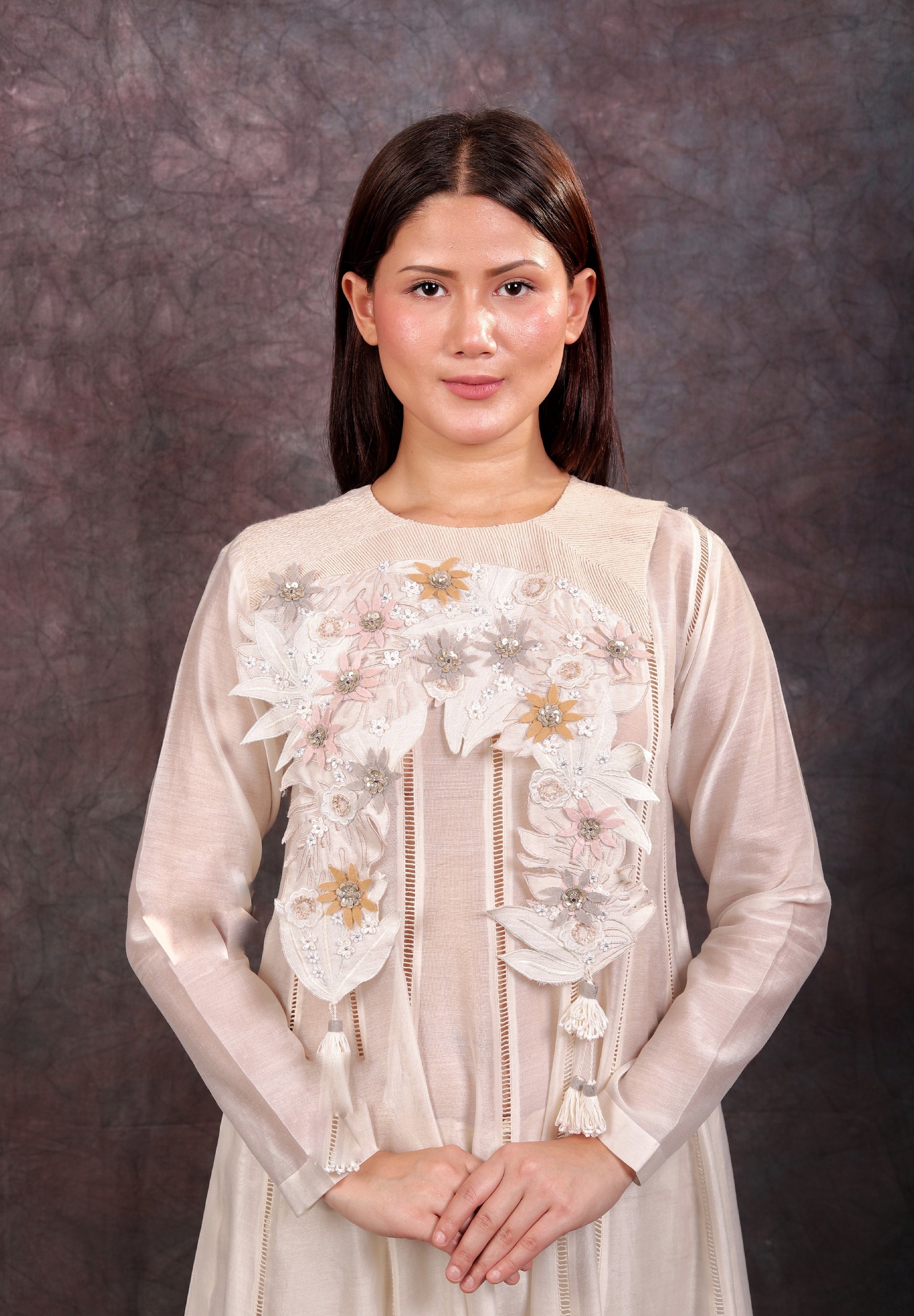LEAF KALIDAR SET - IVORY