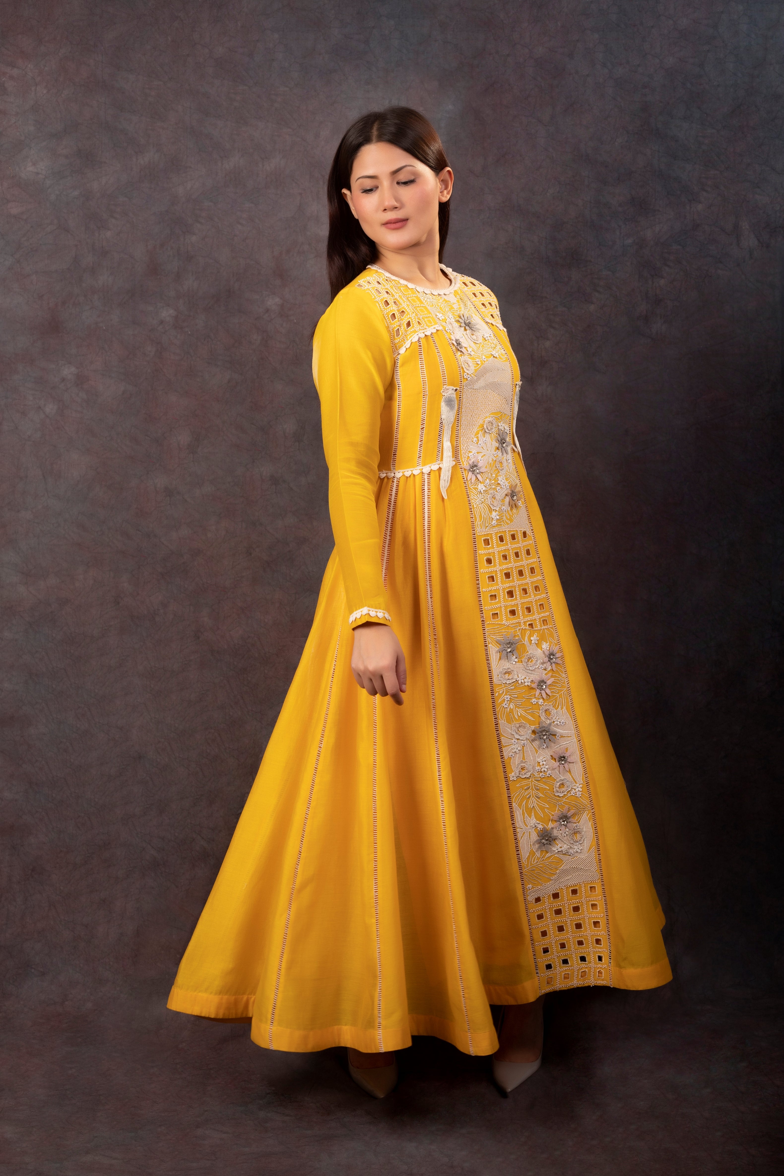YELLOW NATURE DRESS