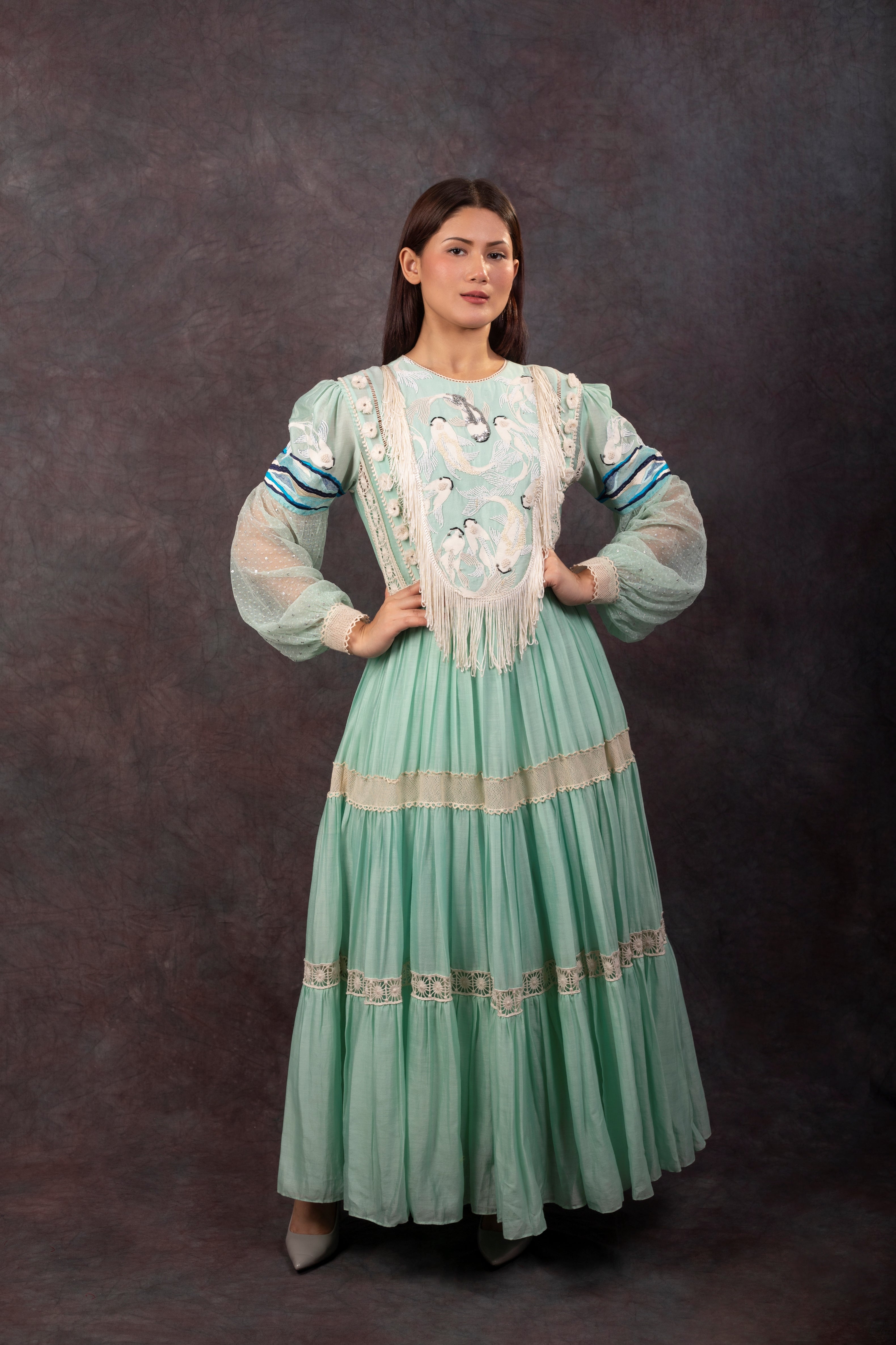 RIVER DRESS - ICE BLUE