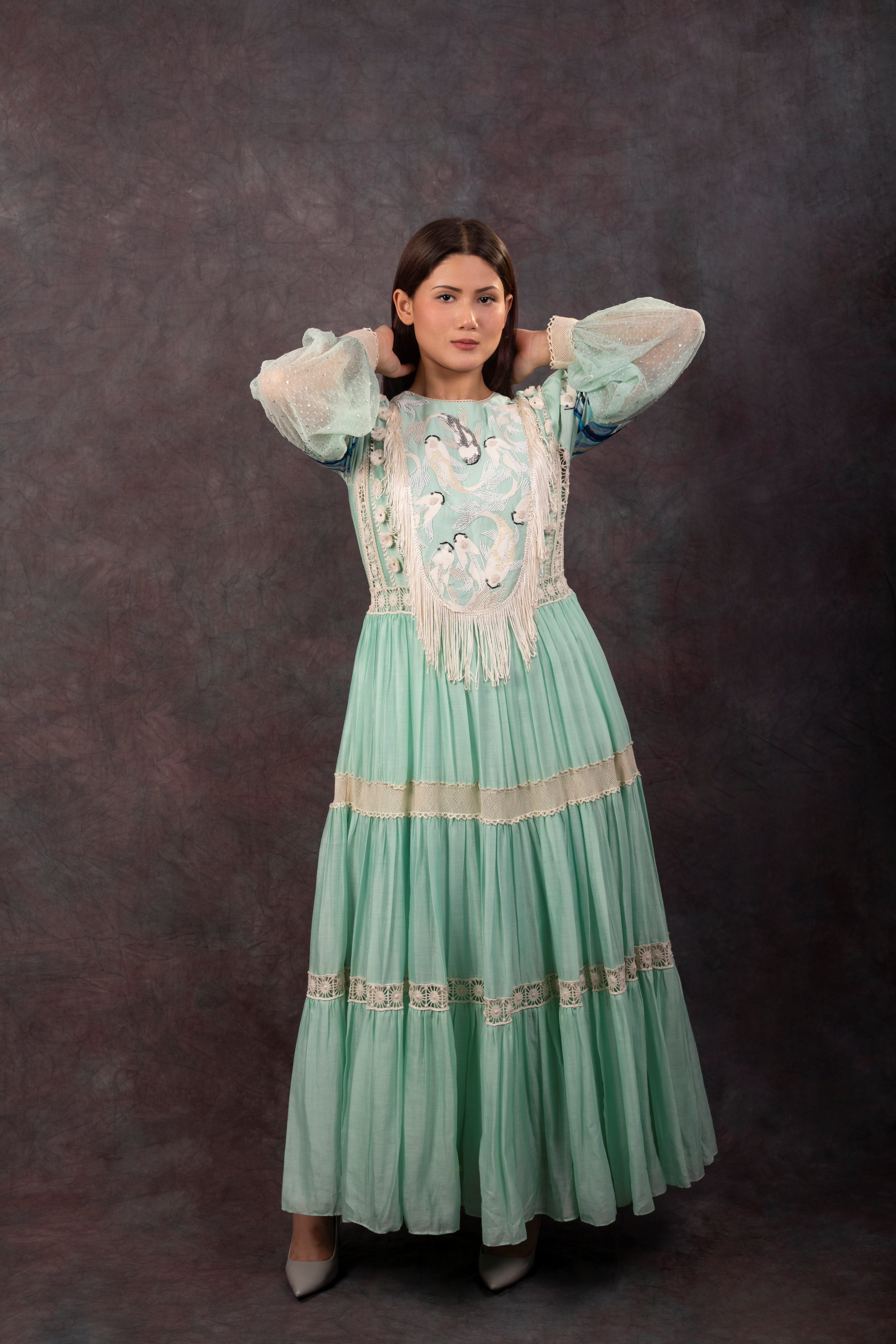 RIVER DRESS - ICE BLUE