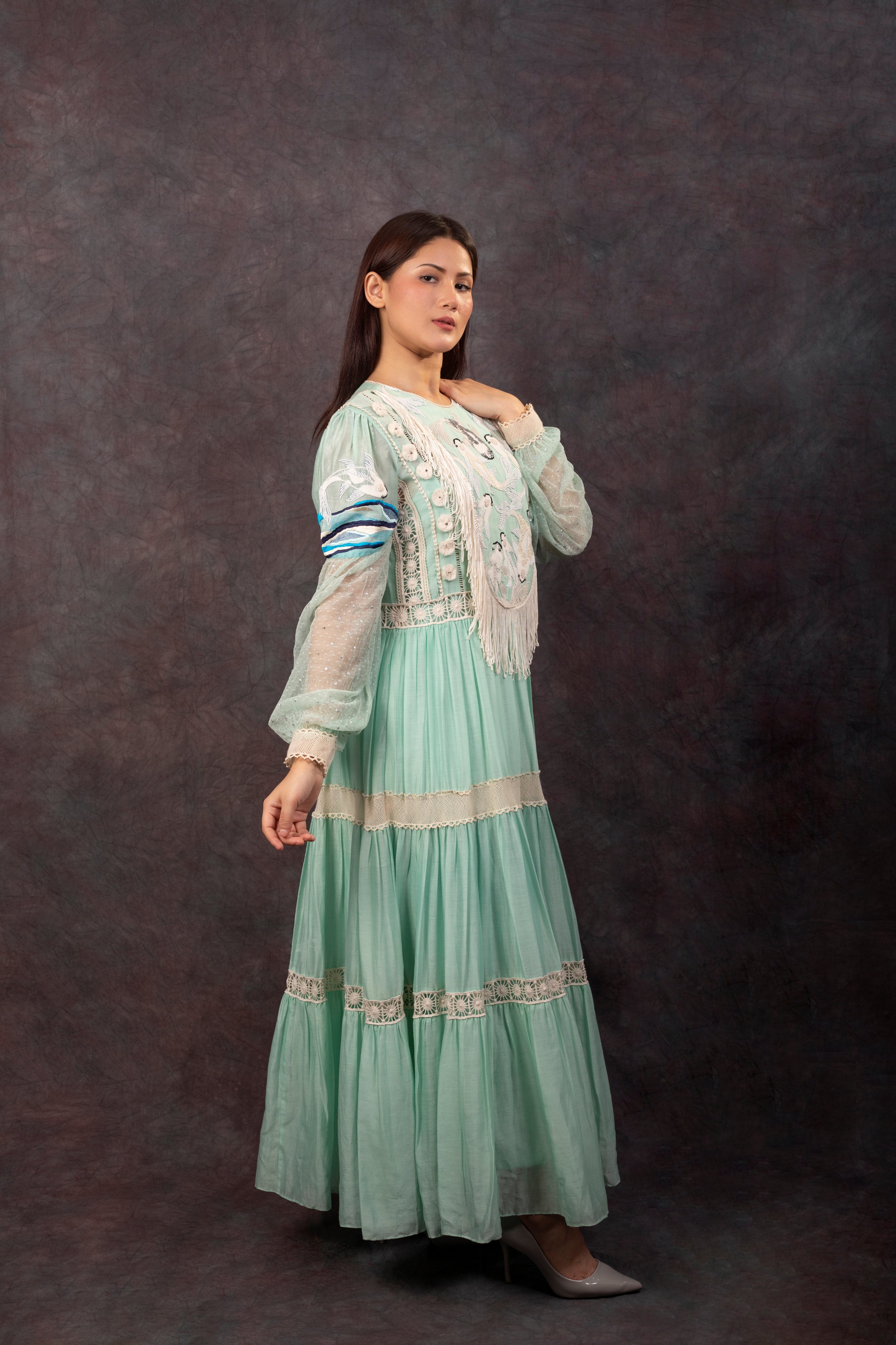 RIVER DRESS - ICE BLUE