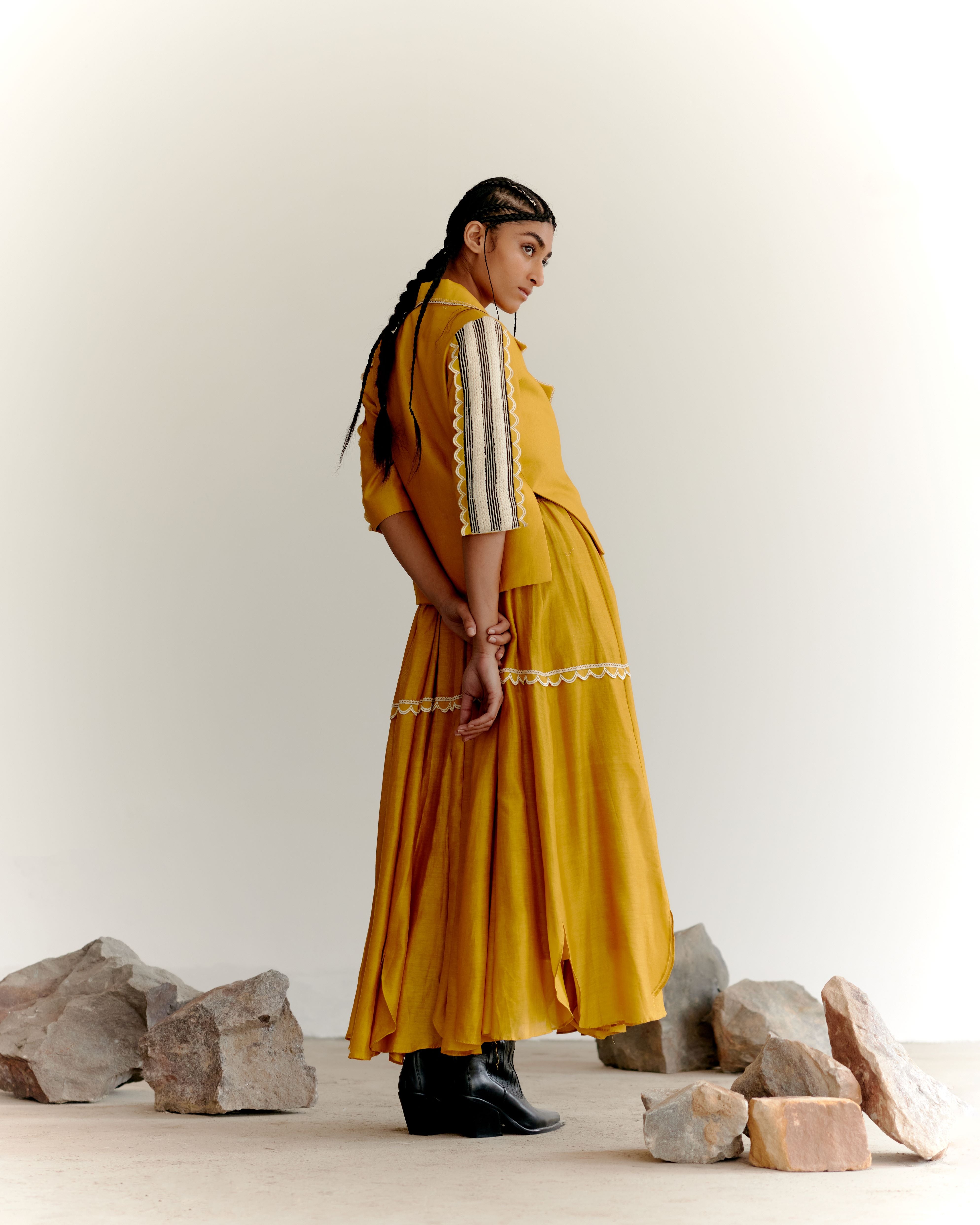 EMORI JACKET SET - MUSTARD