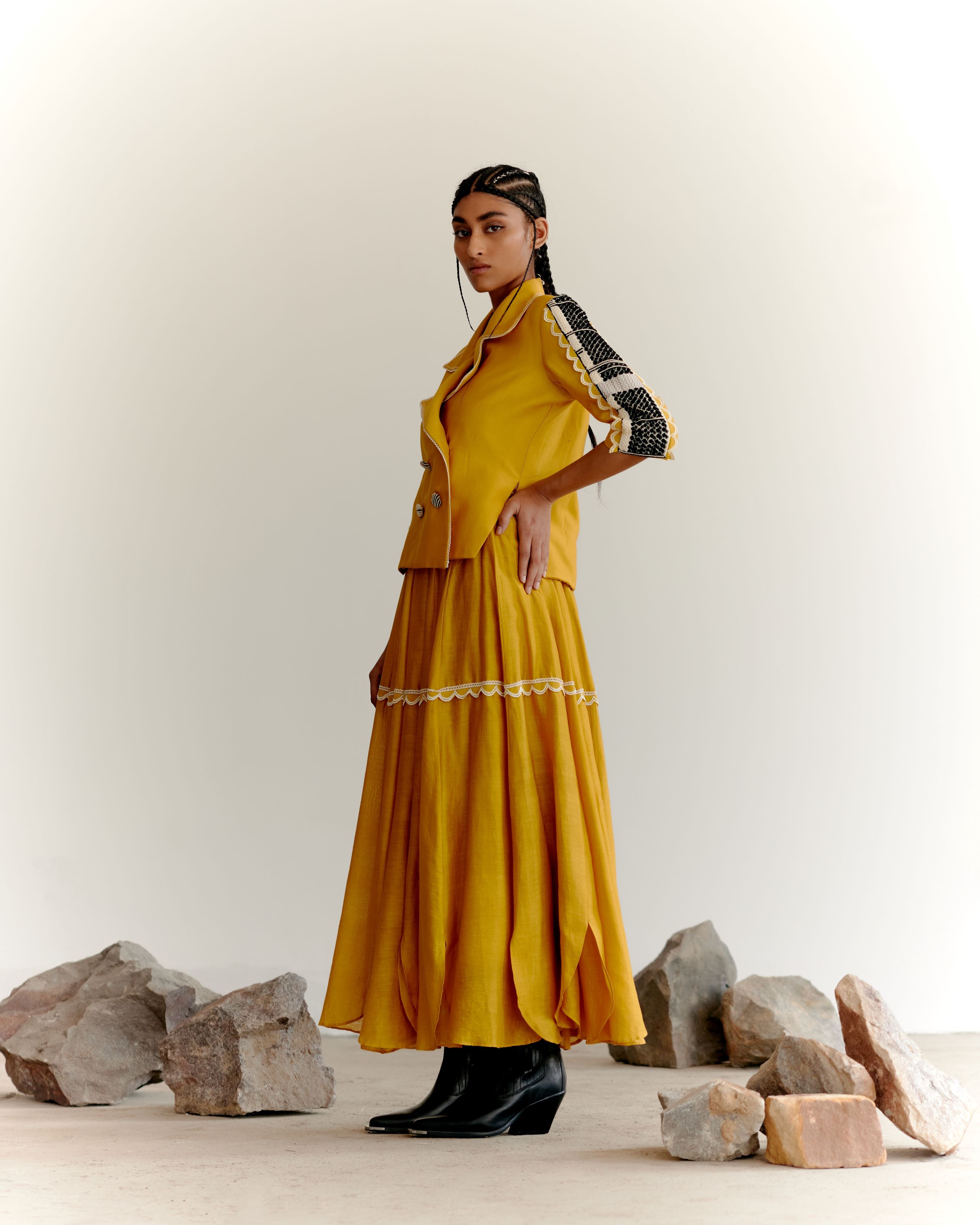 EMORI JACKET SET - MUSTARD