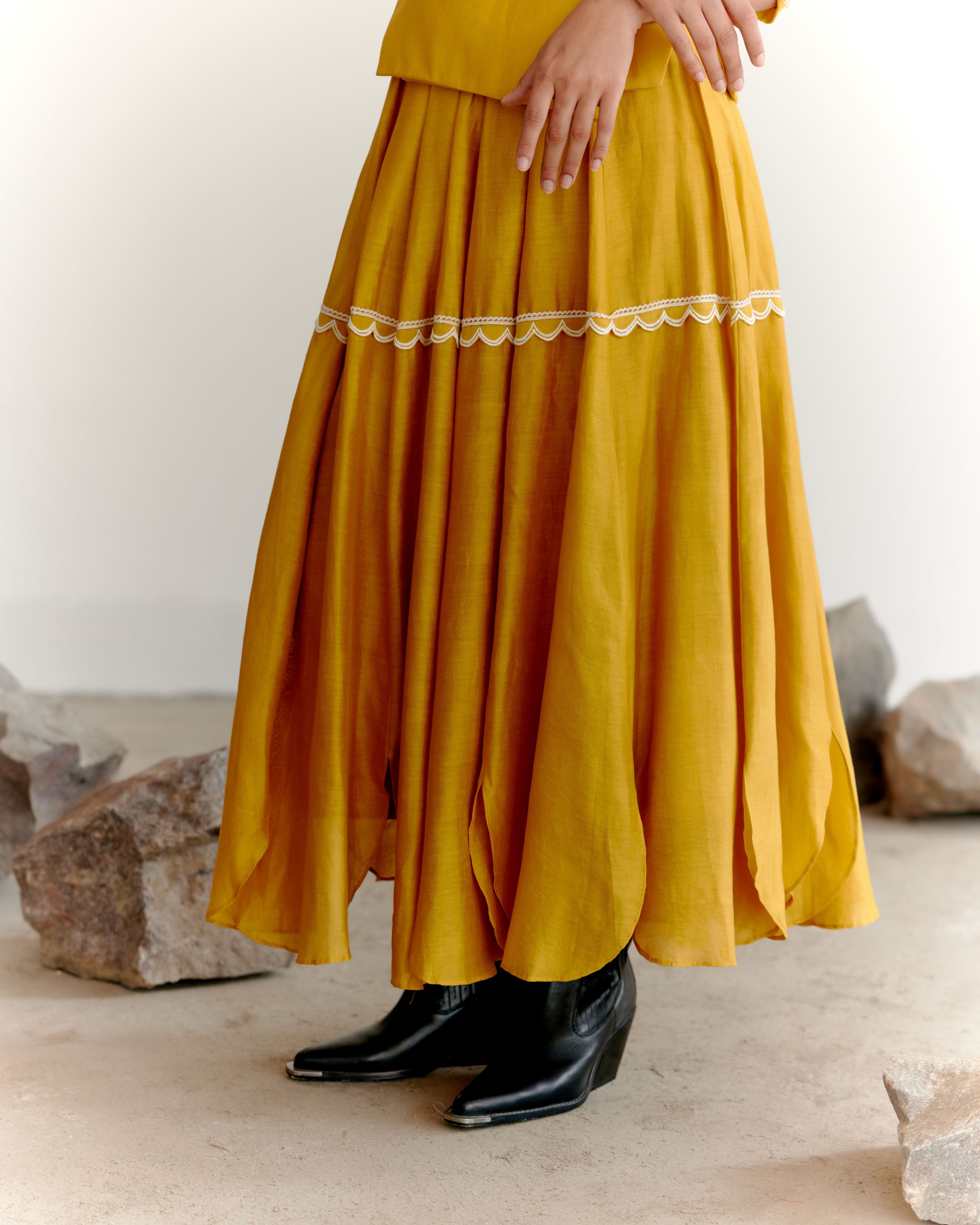 EMORI JACKET SET - MUSTARD