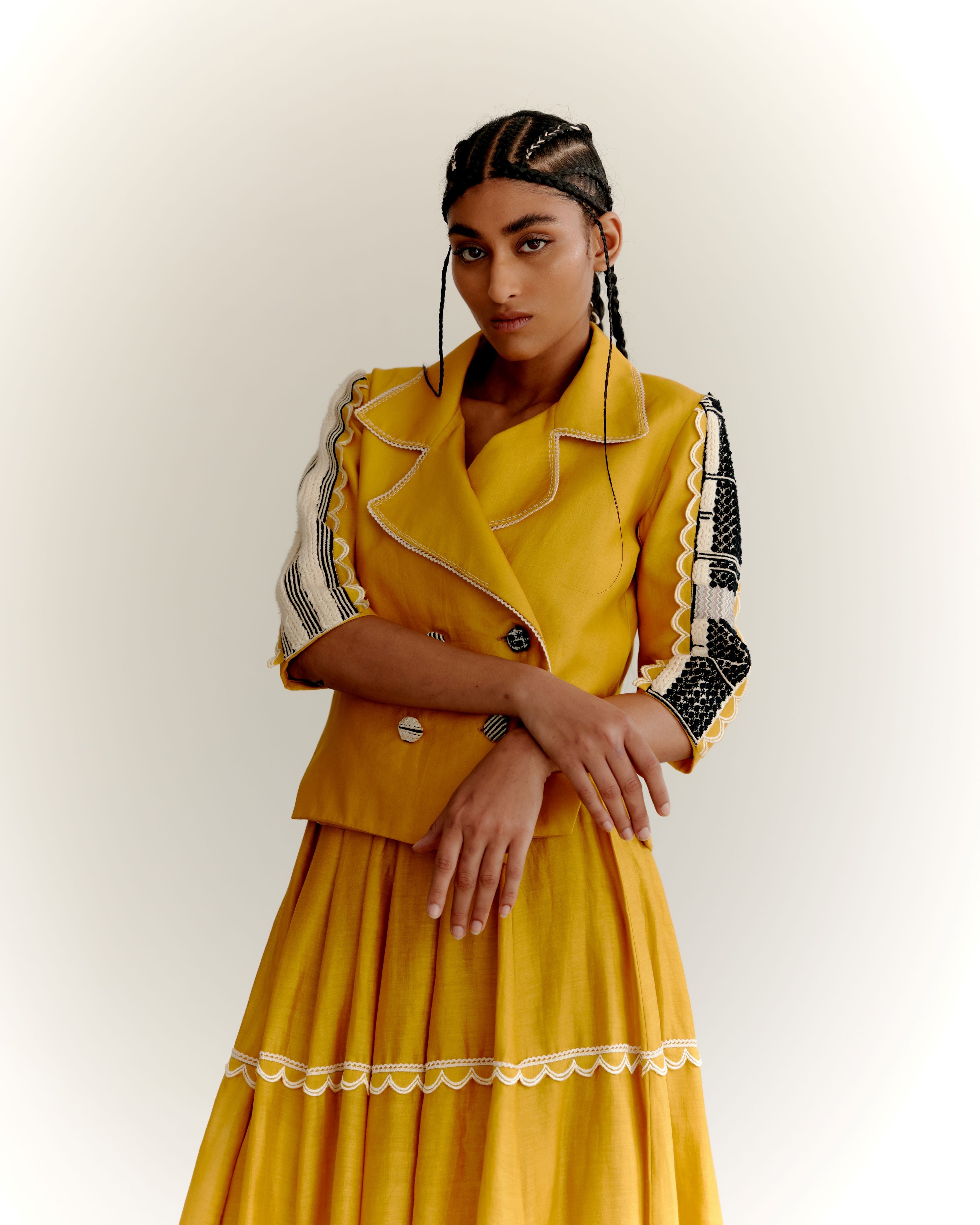 EMORI JACKET SET - MUSTARD