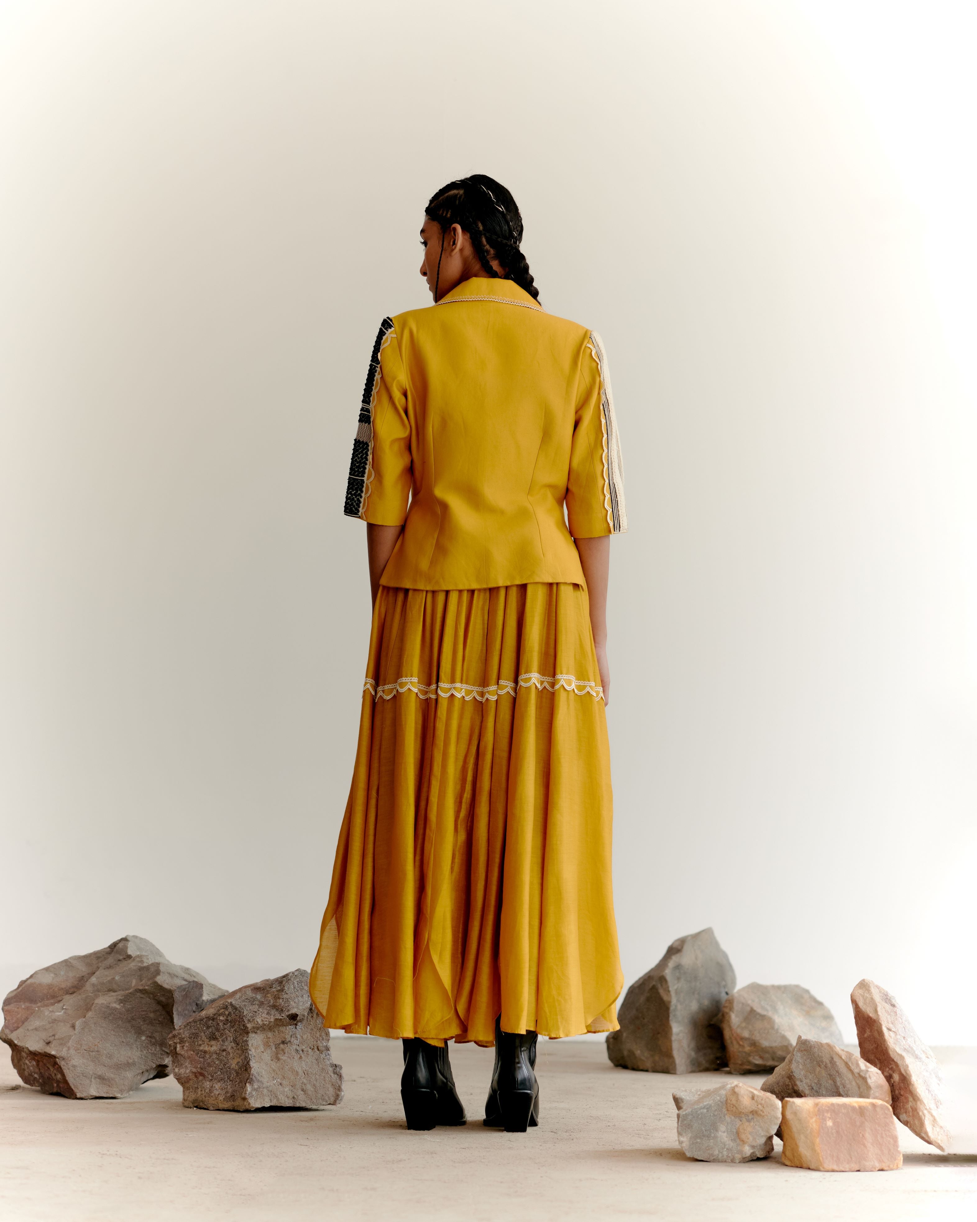 EMORI JACKET SET - MUSTARD