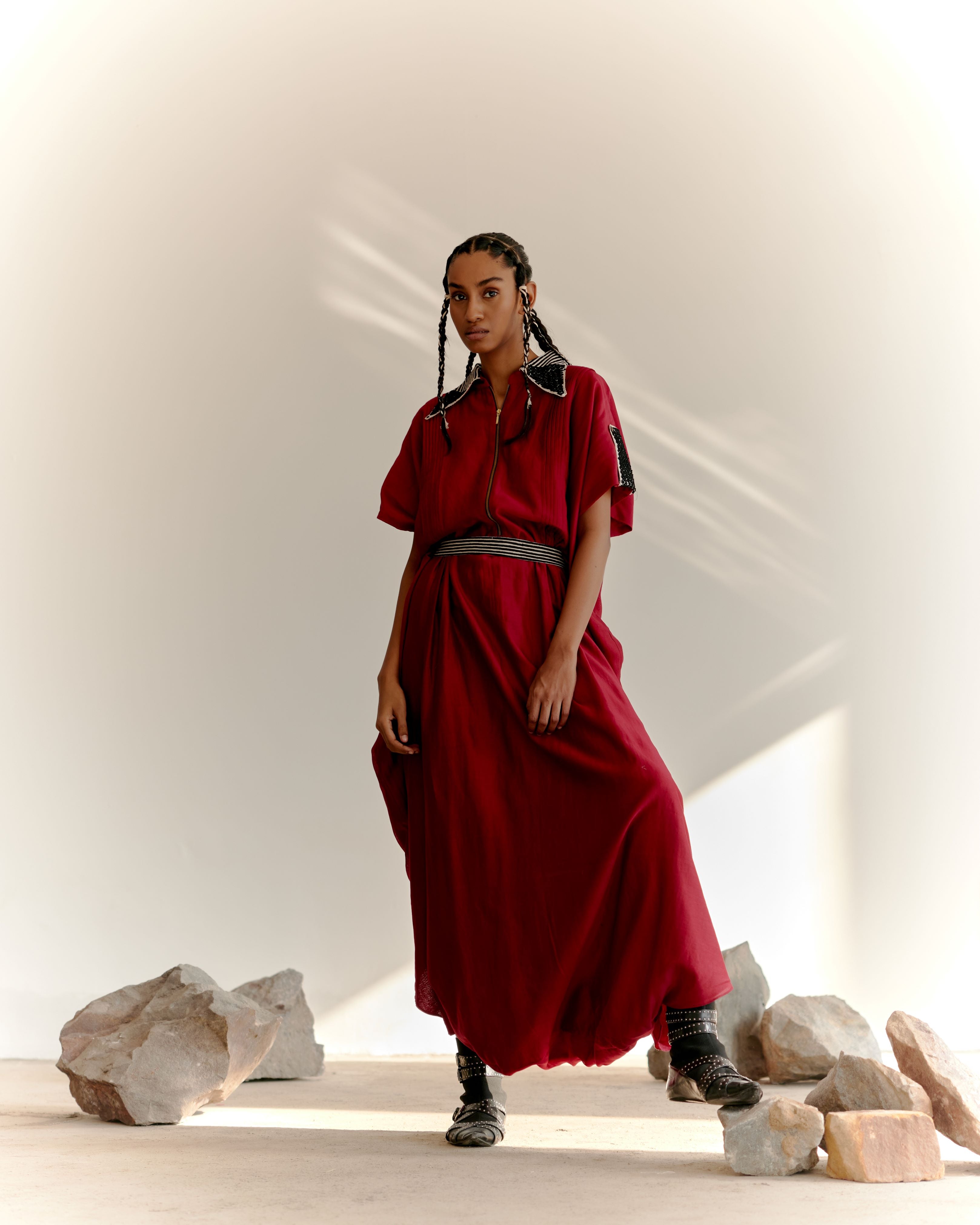 PRIMARY JUMPSUIT - MAROON