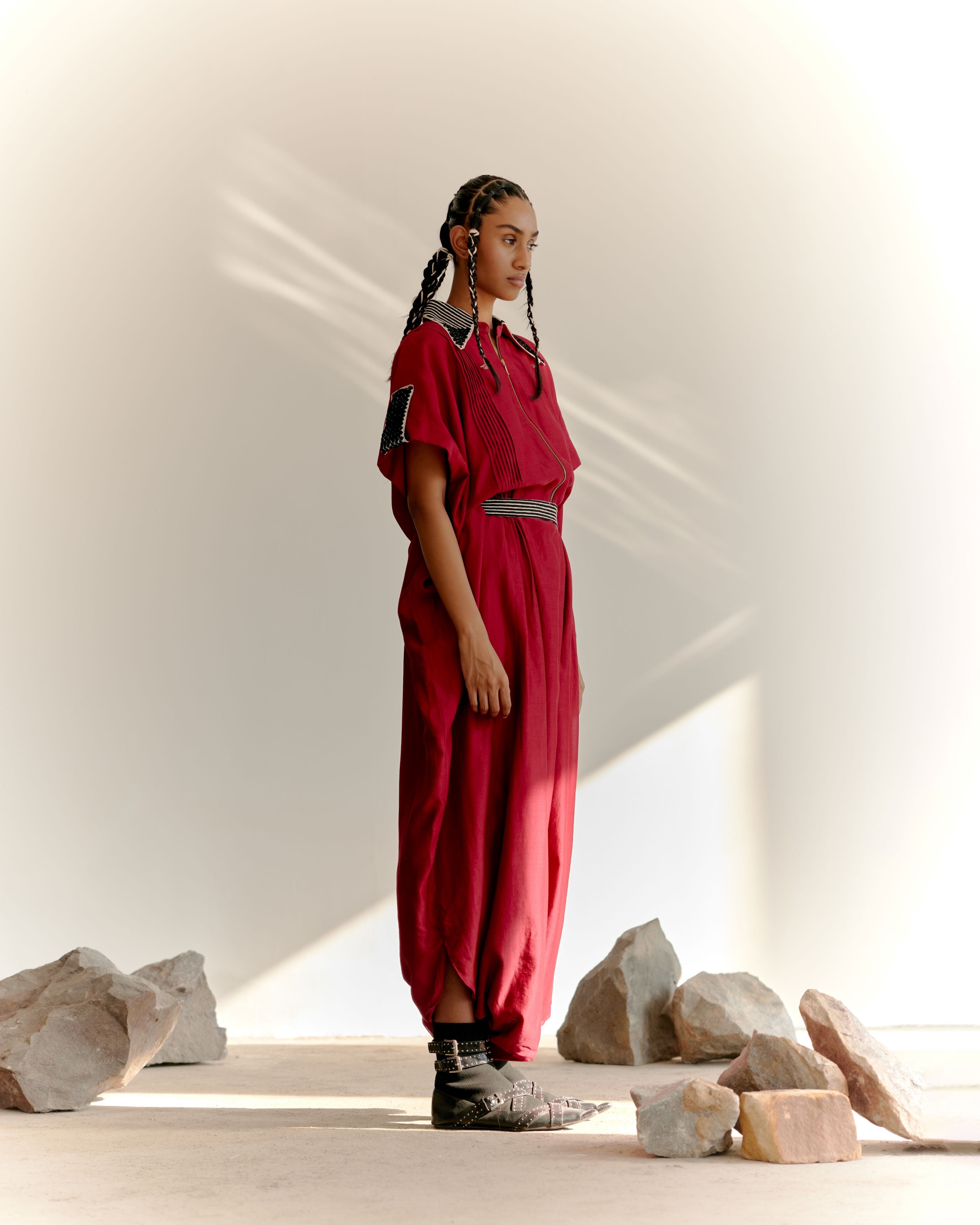 PRIMARY JUMPSUIT - MAROON