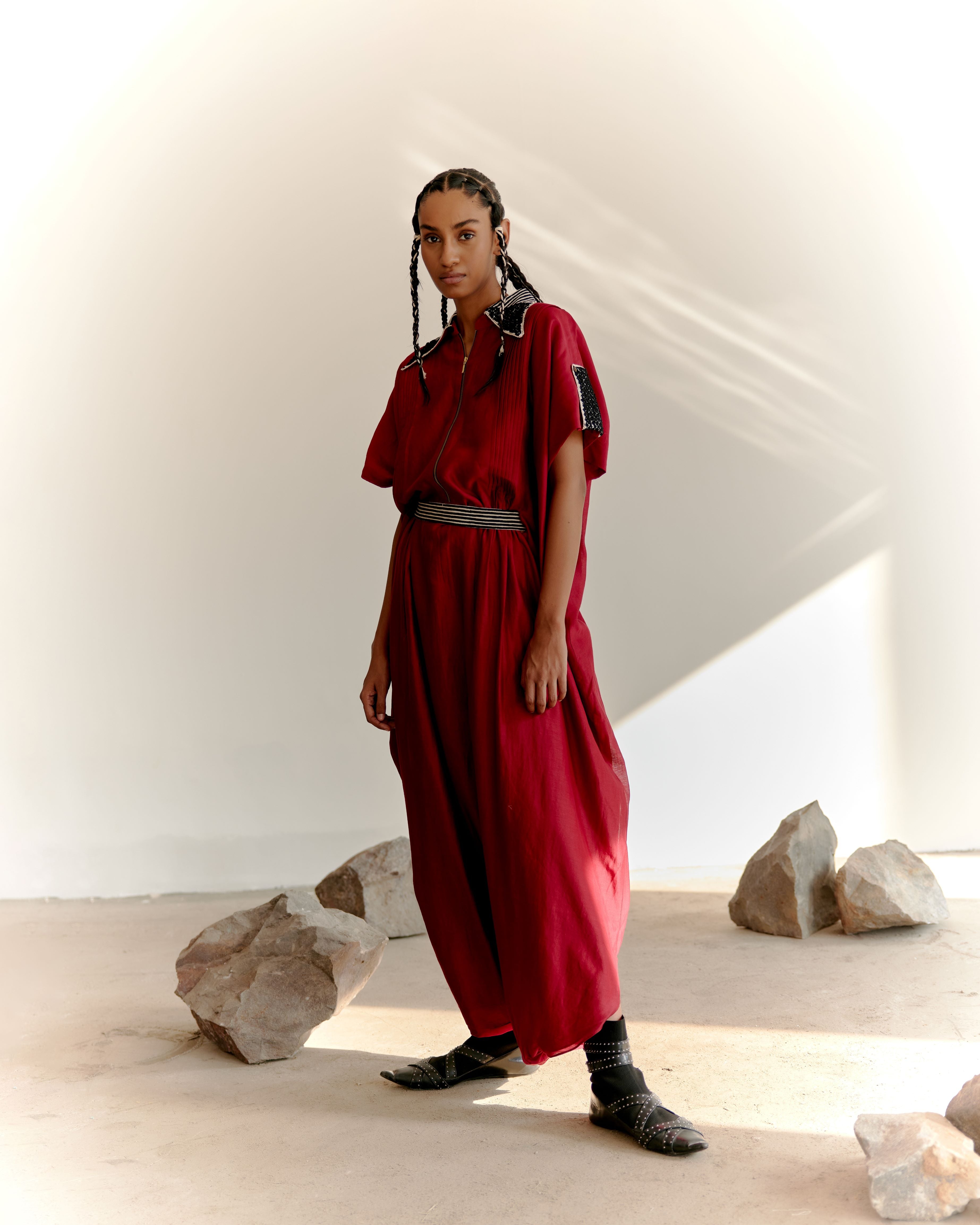 PRIMARY JUMPSUIT - MAROON