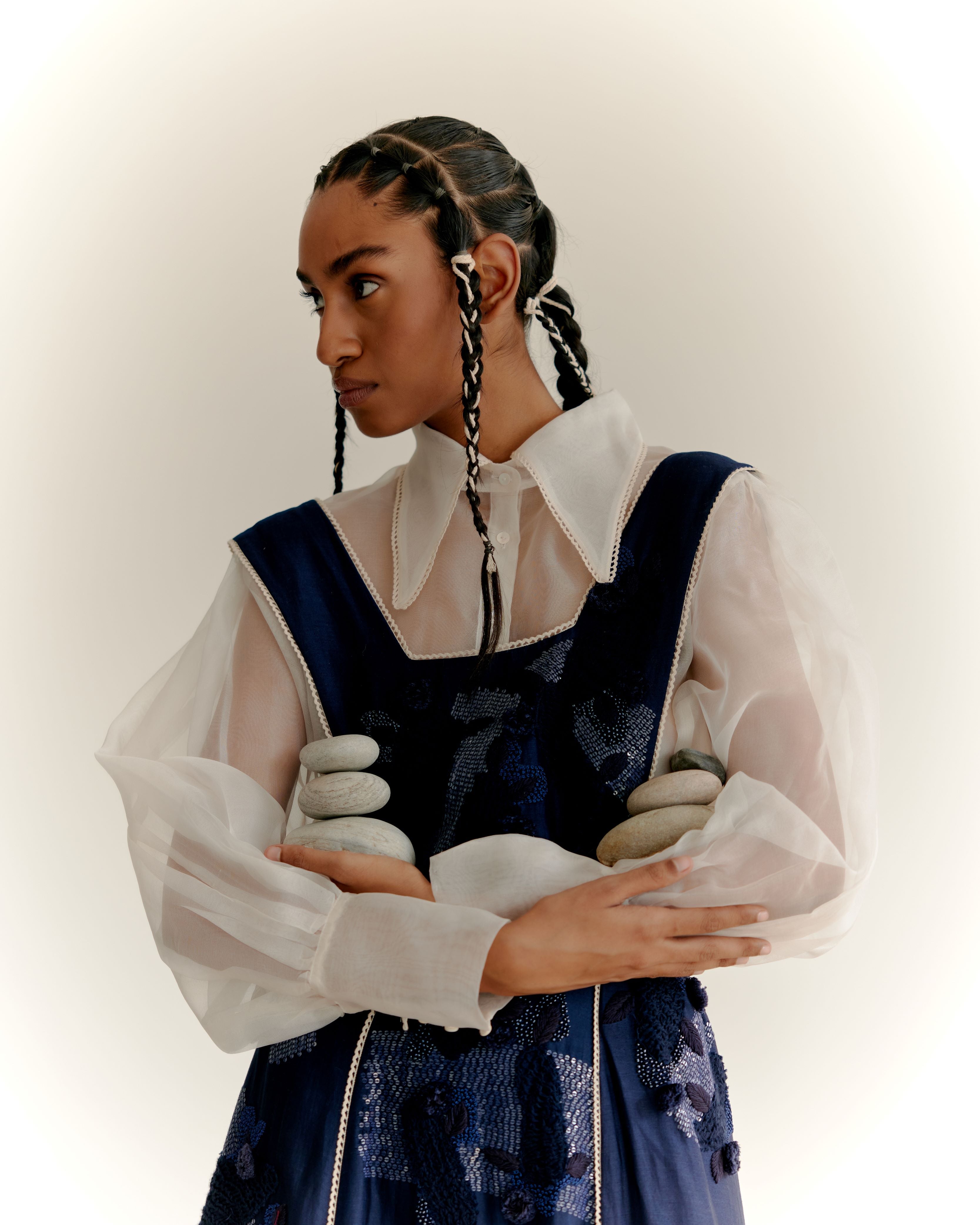 SPOTY SHIRT SET - INDIGO