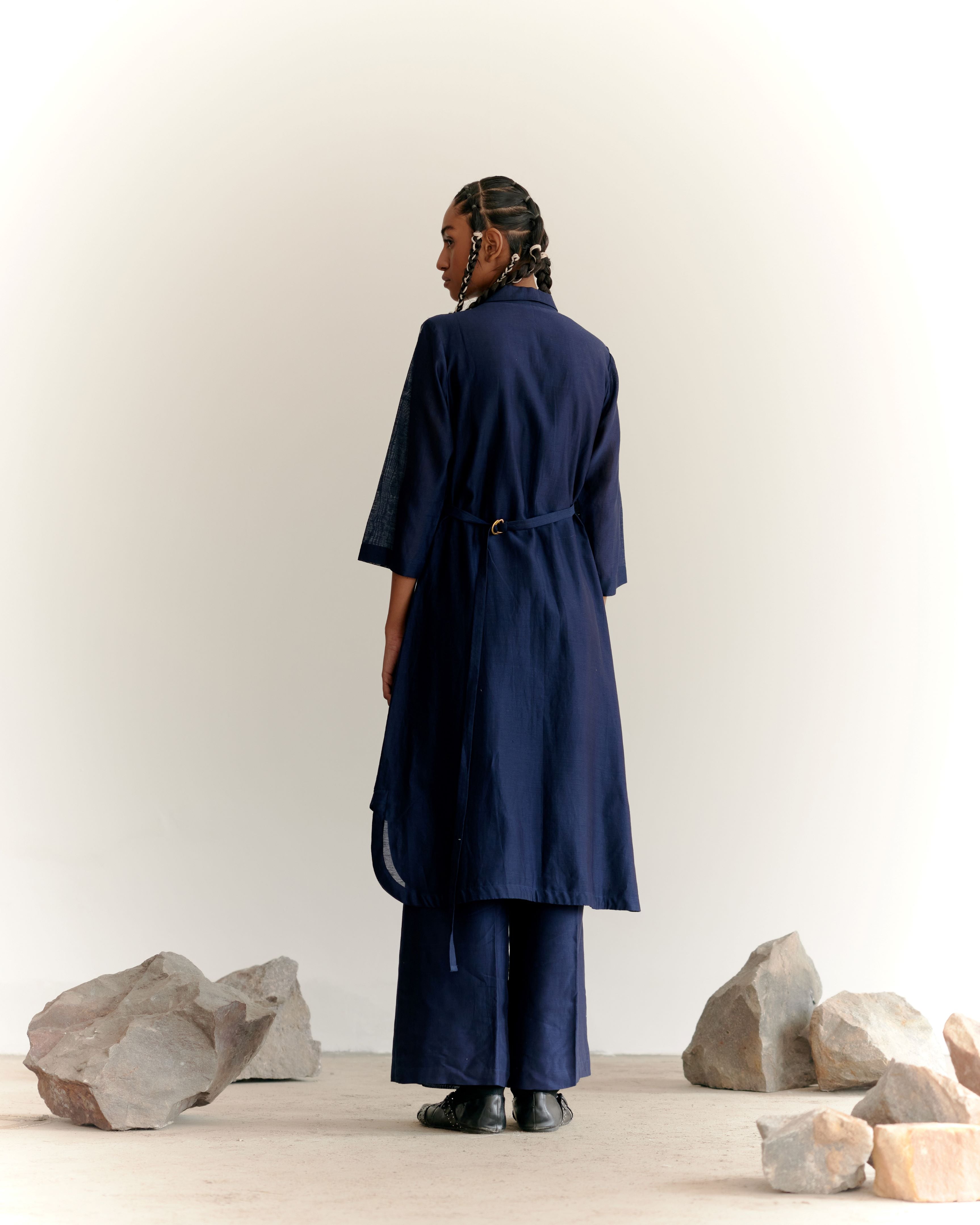 STATEMENT SHIRT SET - INDIGO