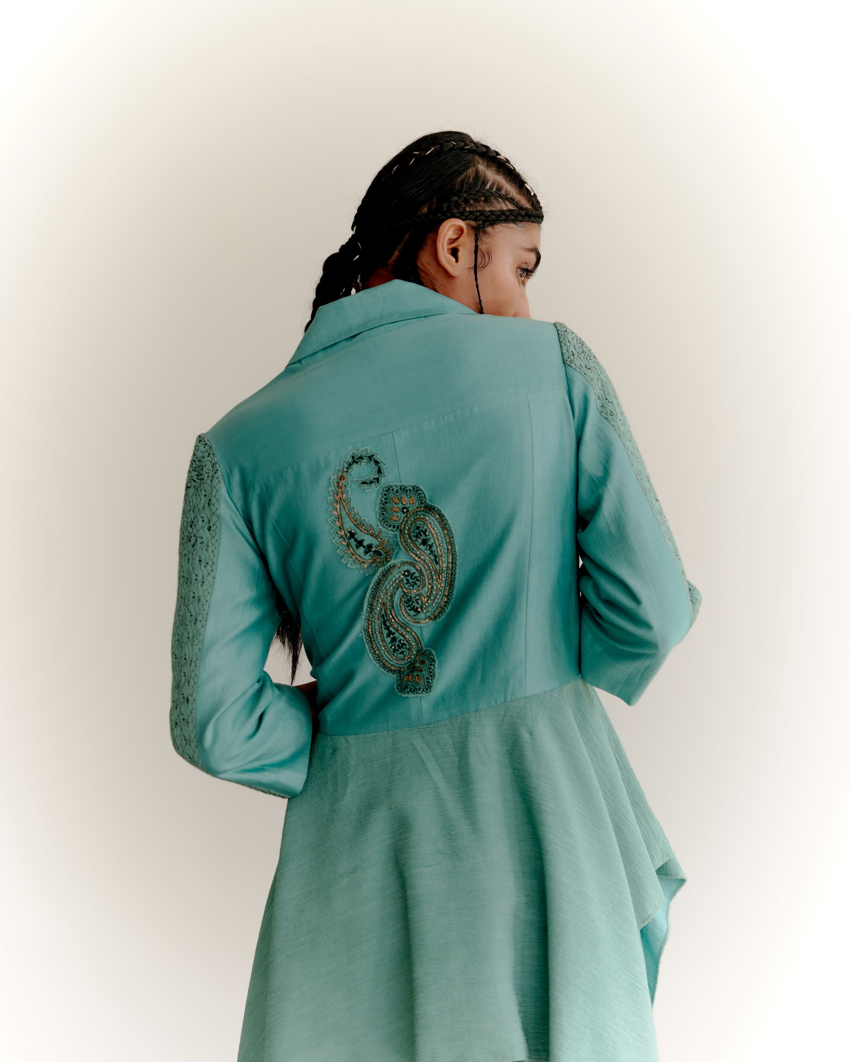 WARRIOR JACKET SET- SAGE