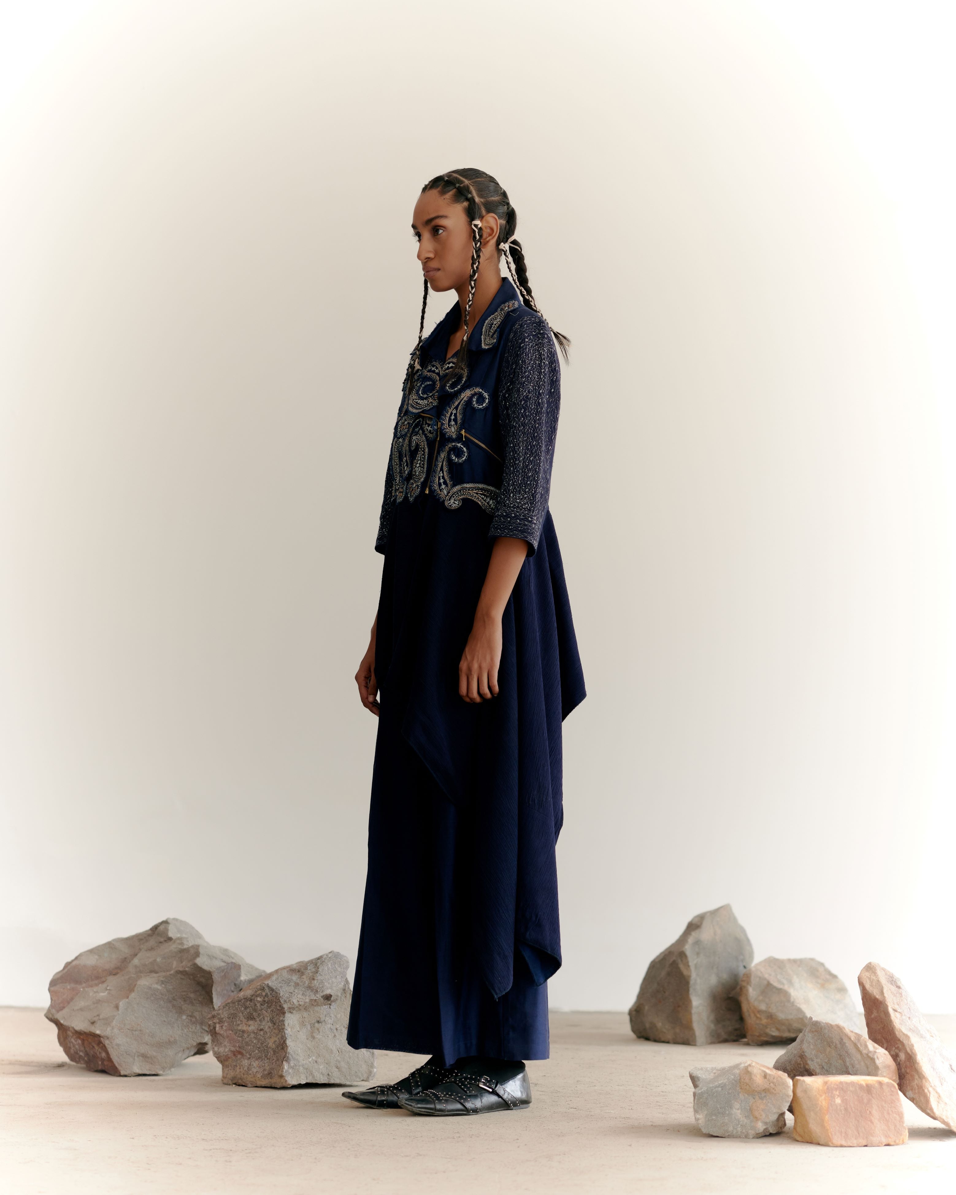 WARRIOR JACKET SET - INDIGO
