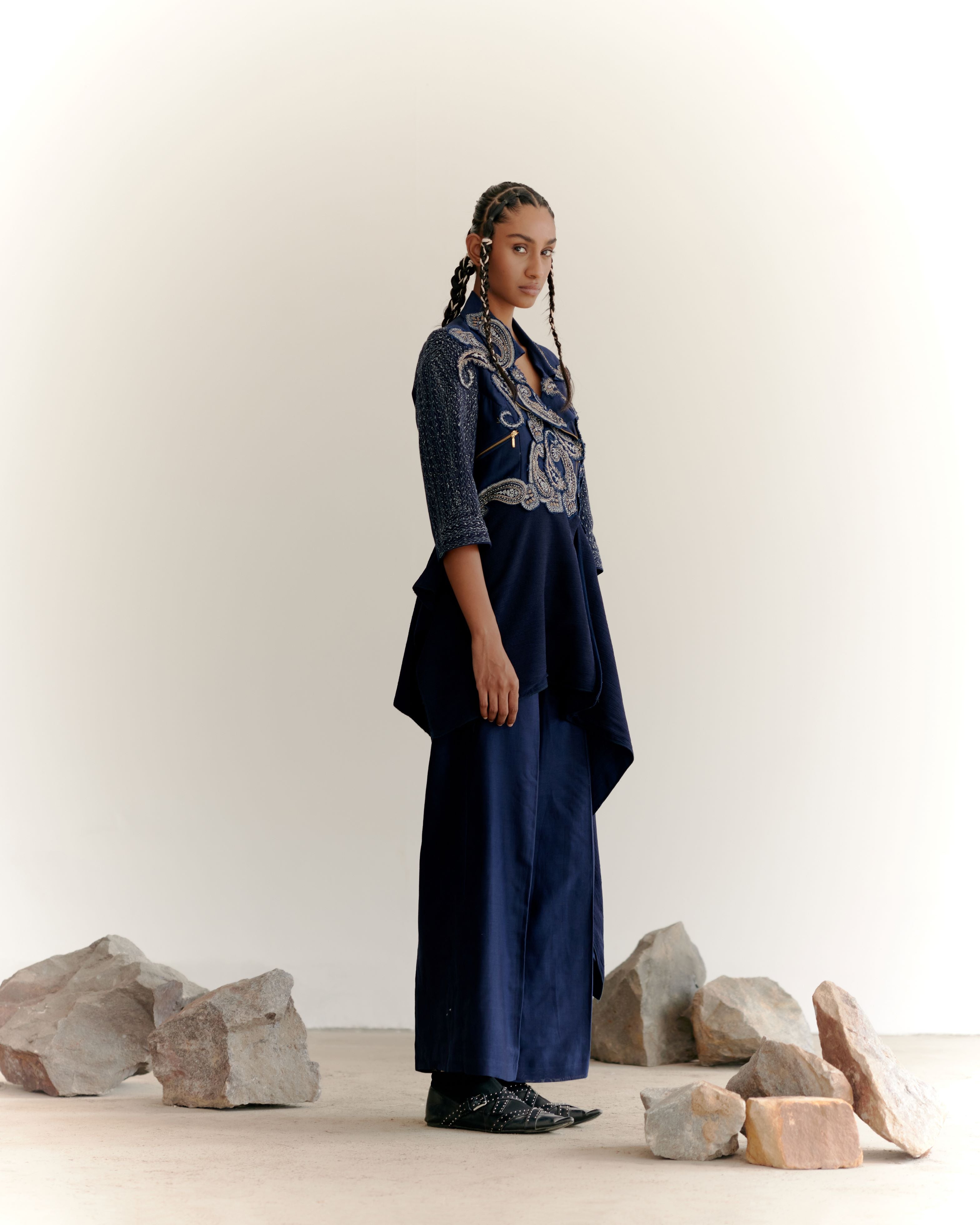 WARRIOR JACKET SET - INDIGO