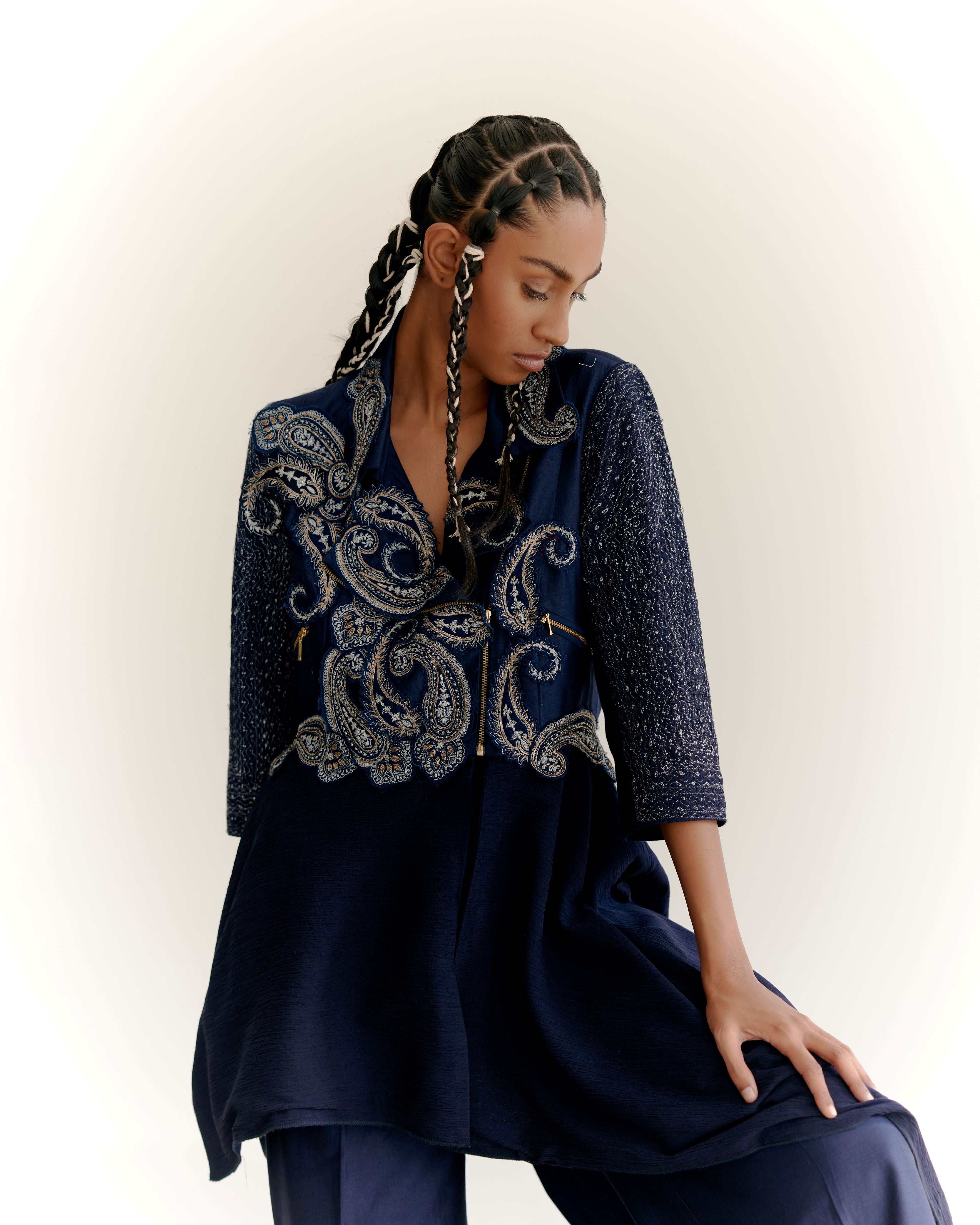 WARRIOR JACKET SET - INDIGO