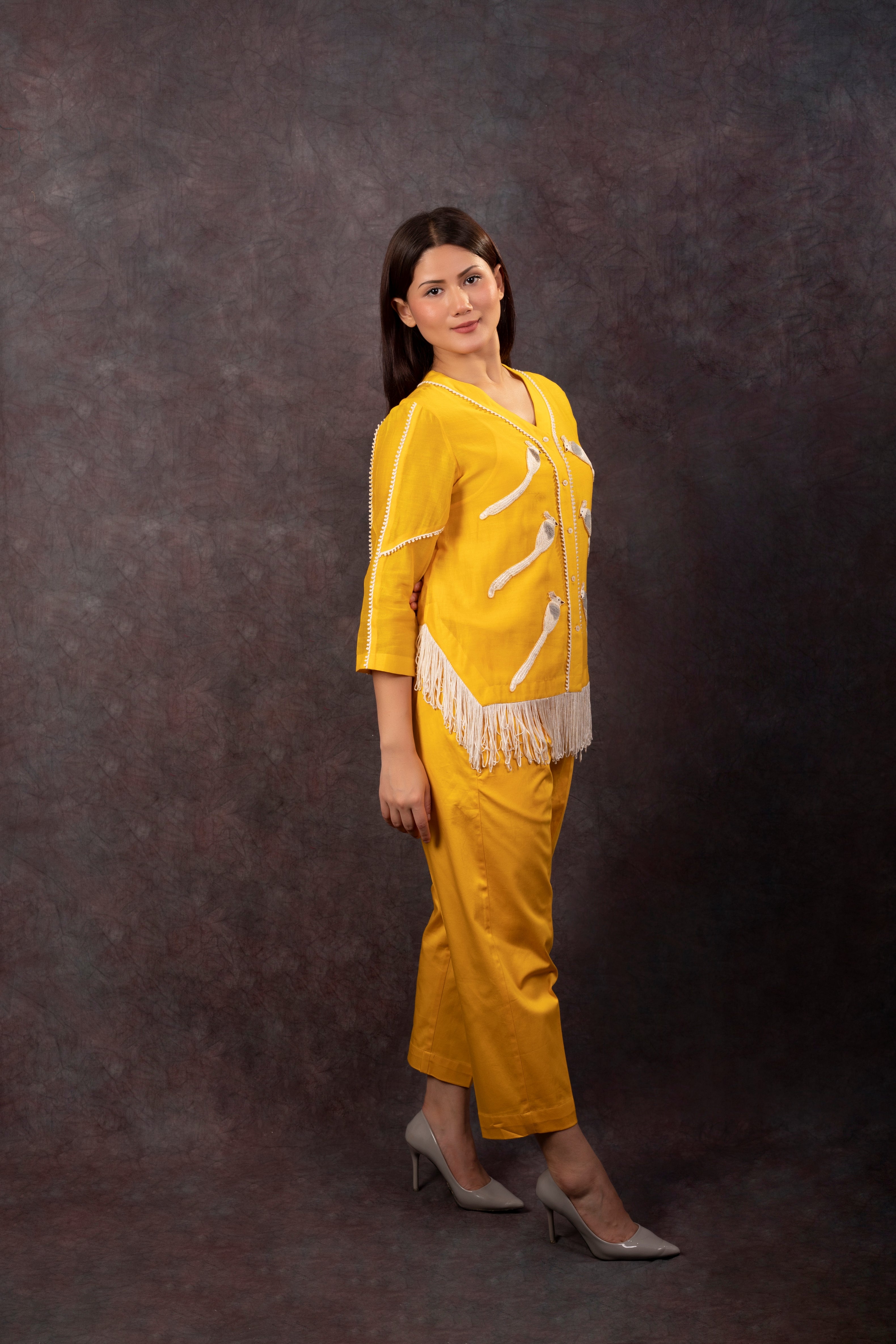 BIRD CO-ORD SET (YELLOW)