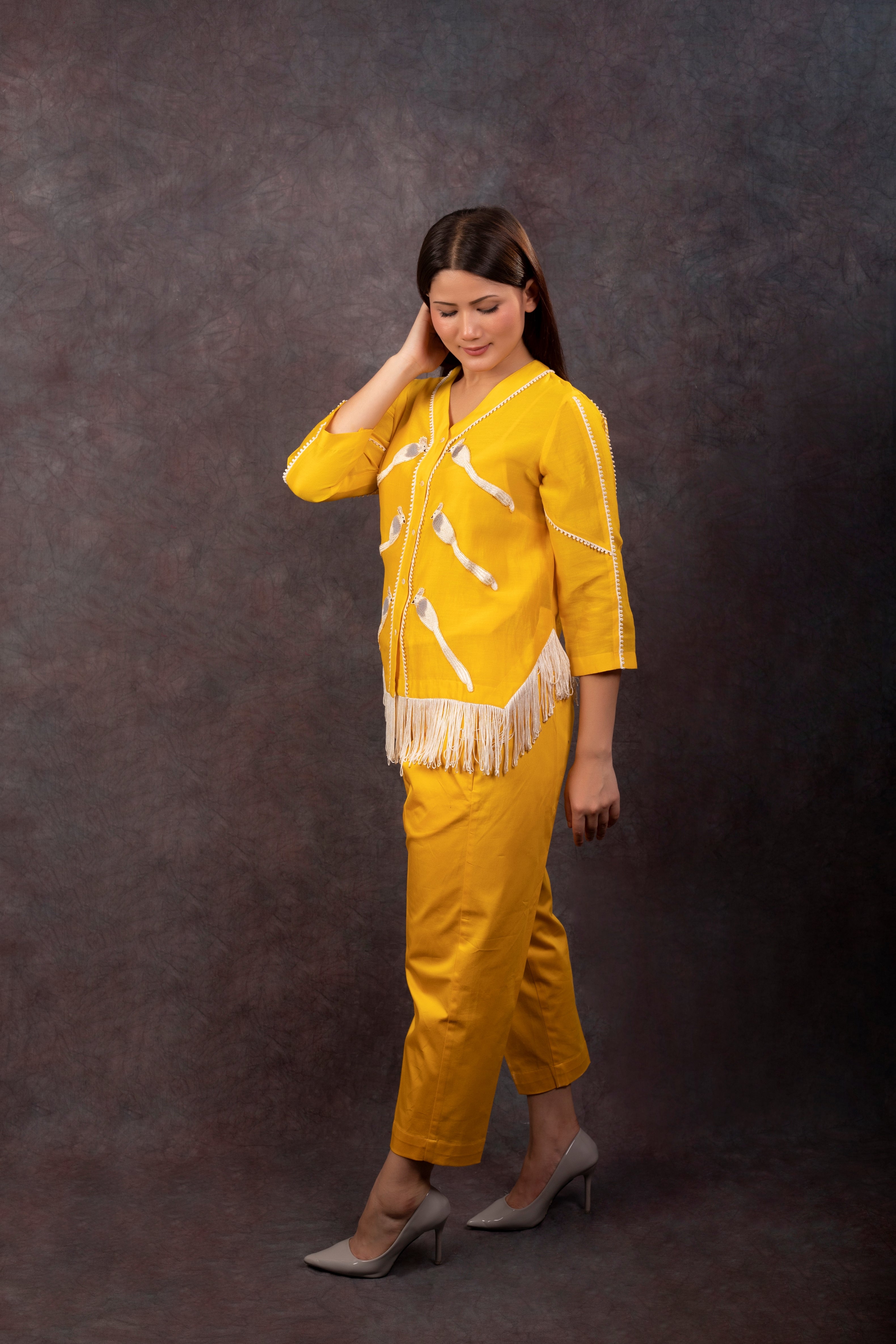 BIRD CO-ORD SET (YELLOW)