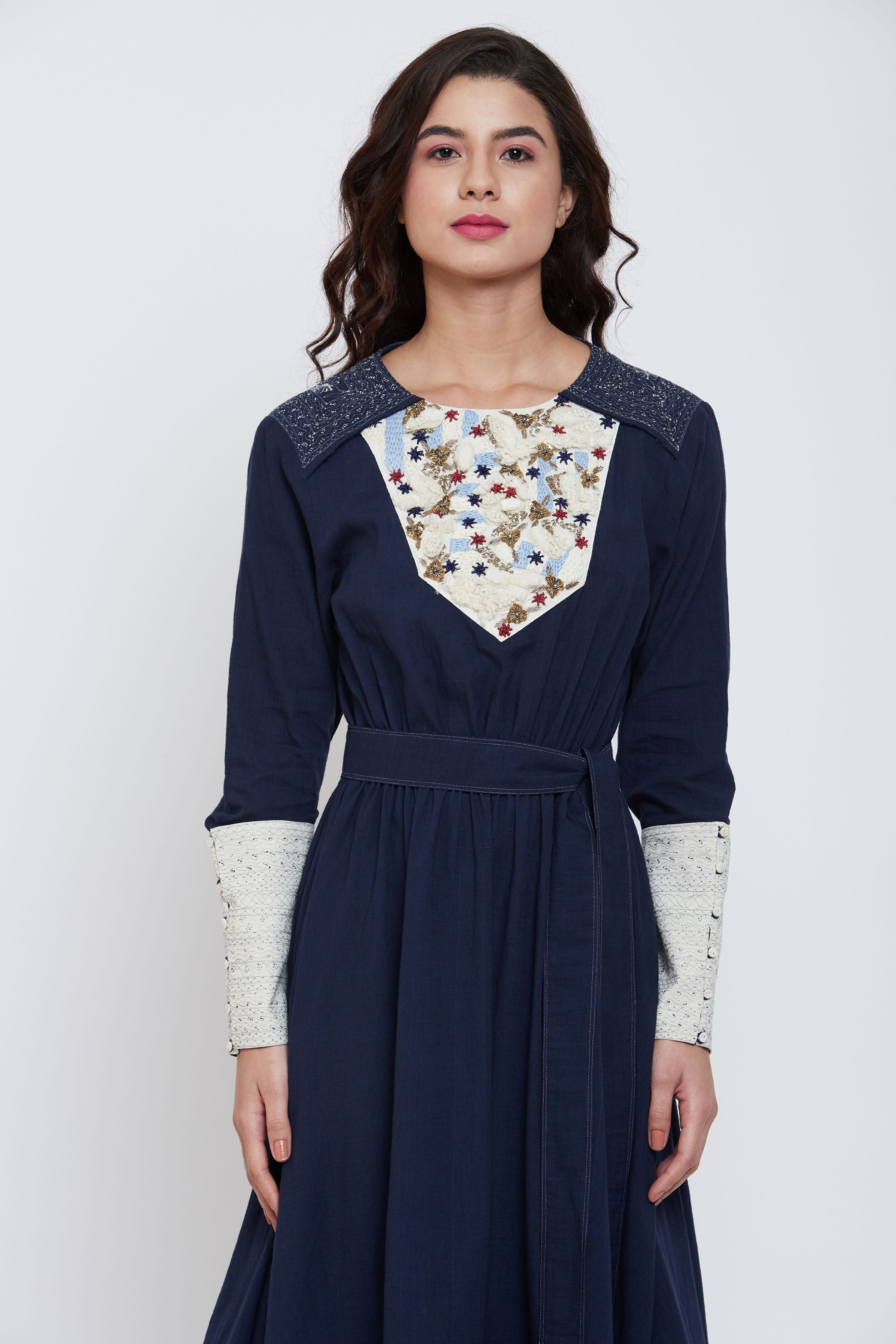 MEHR INDIGO DRESS