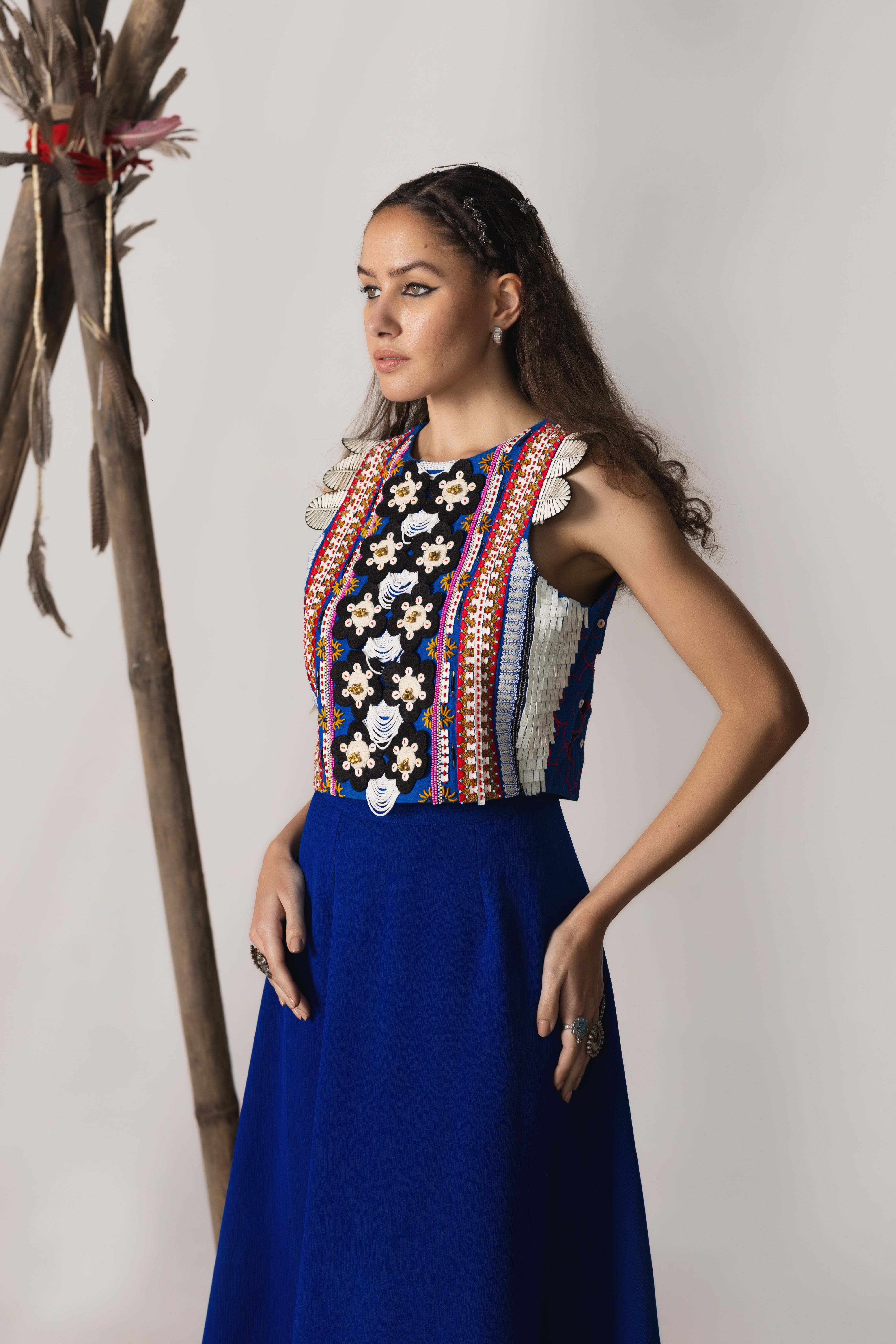 Tribal bloom blue