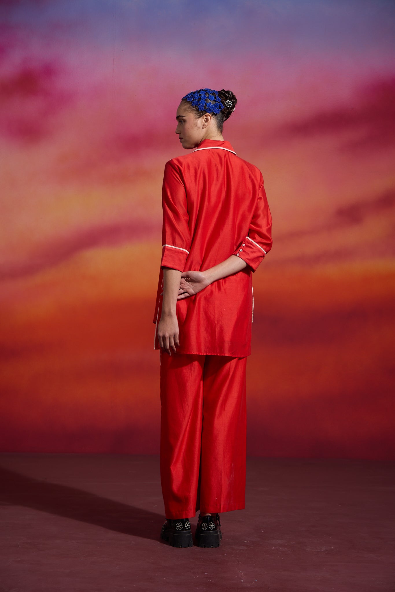 Marble co-ord set Red