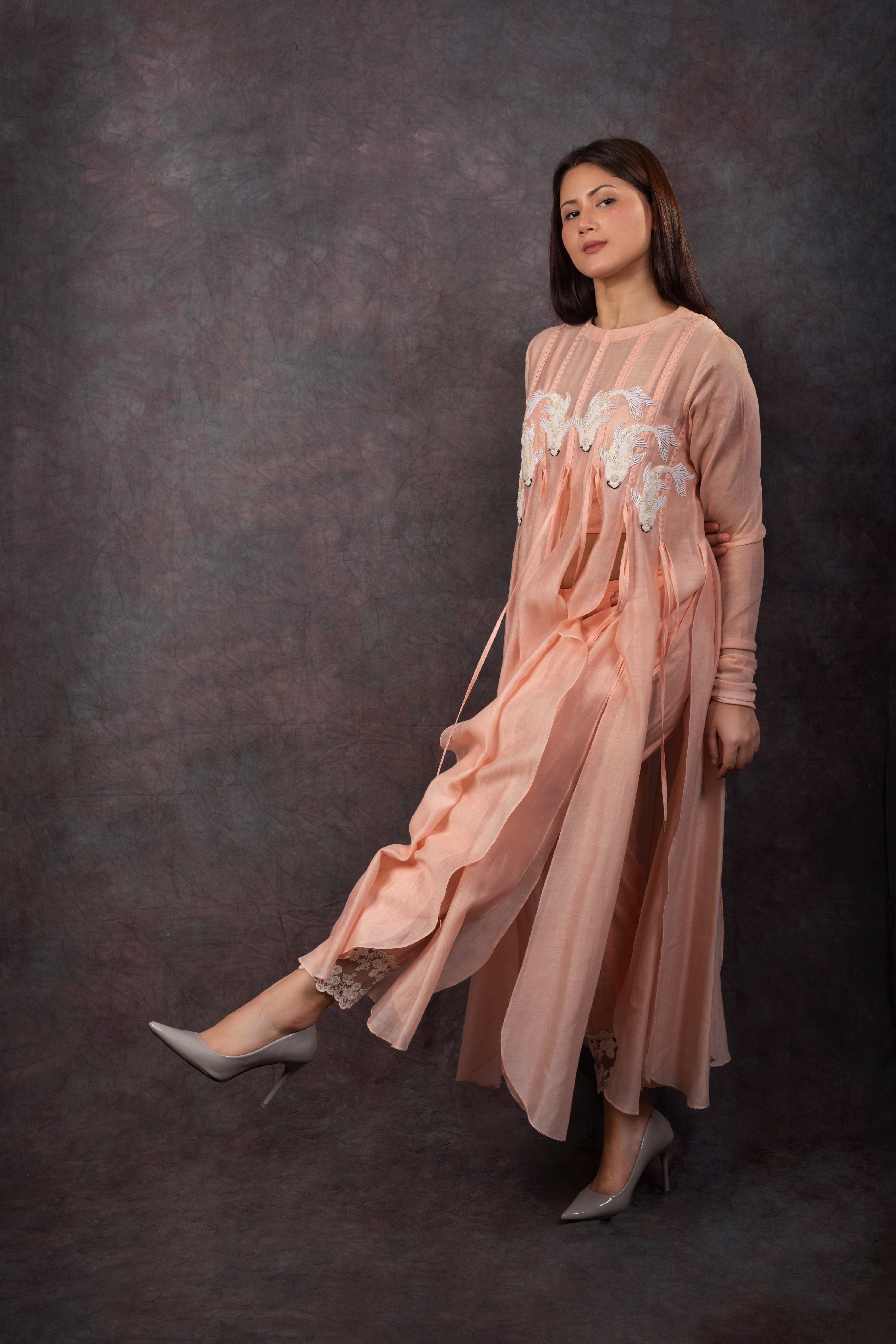 ARIEL FRINGE SET - BABYPINK