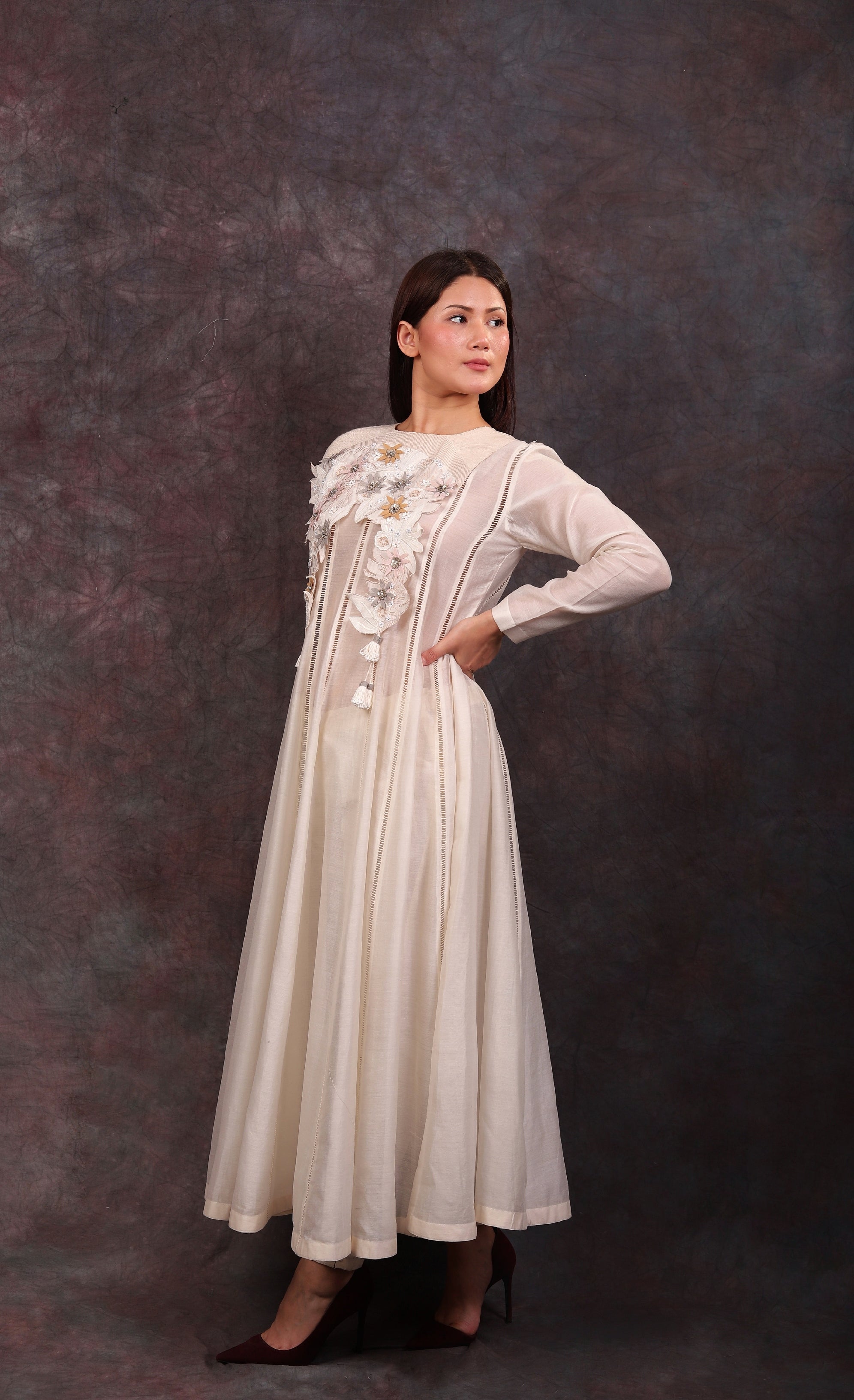LEAF KALIDAR SET - IVORY
