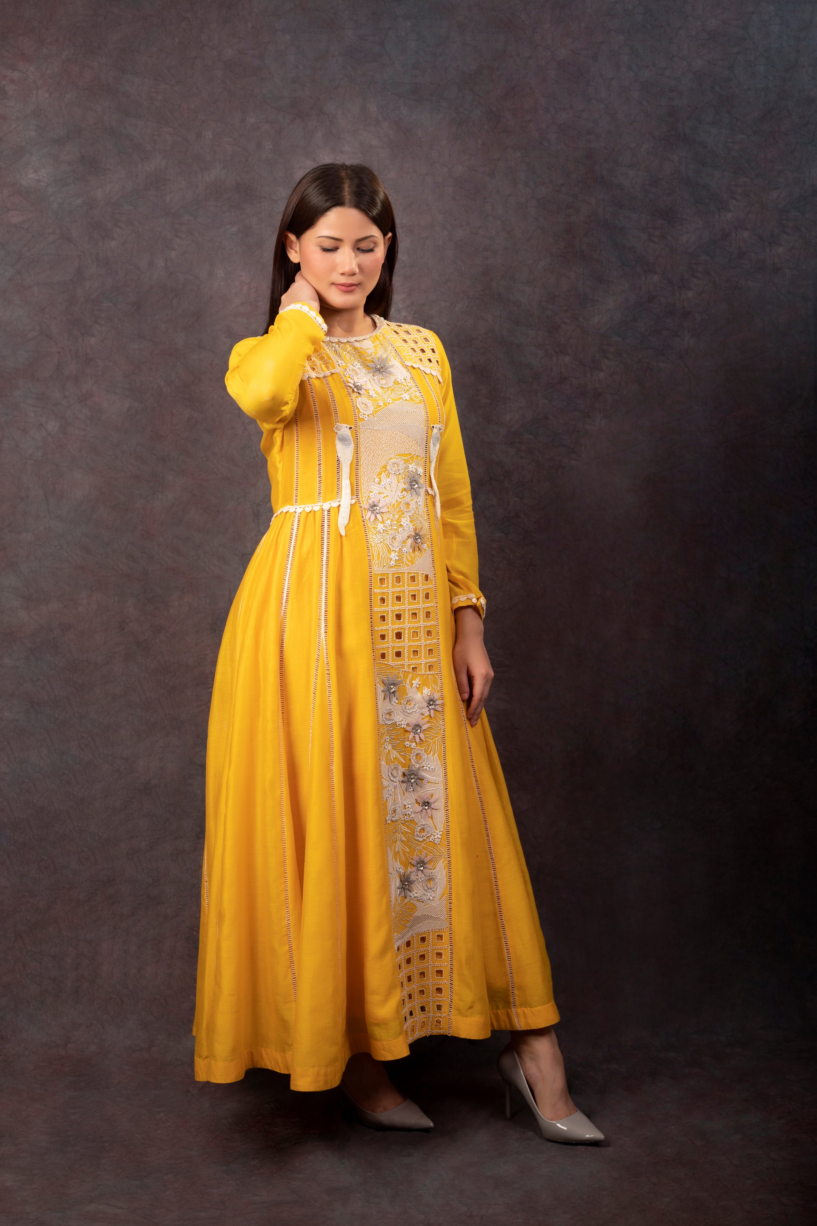 YELLOW NATURE DRESS
