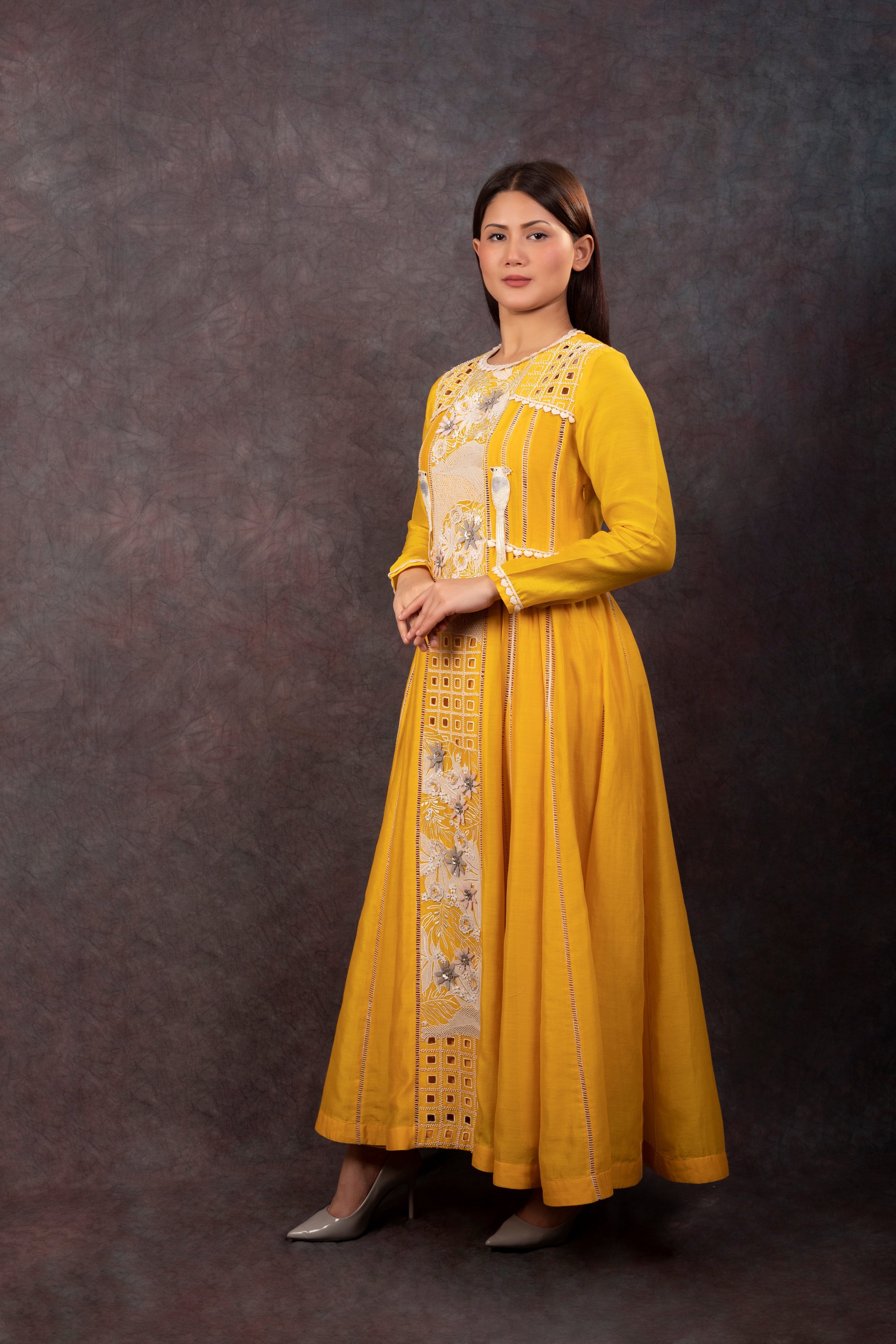 YELLOW NATURE DRESS
