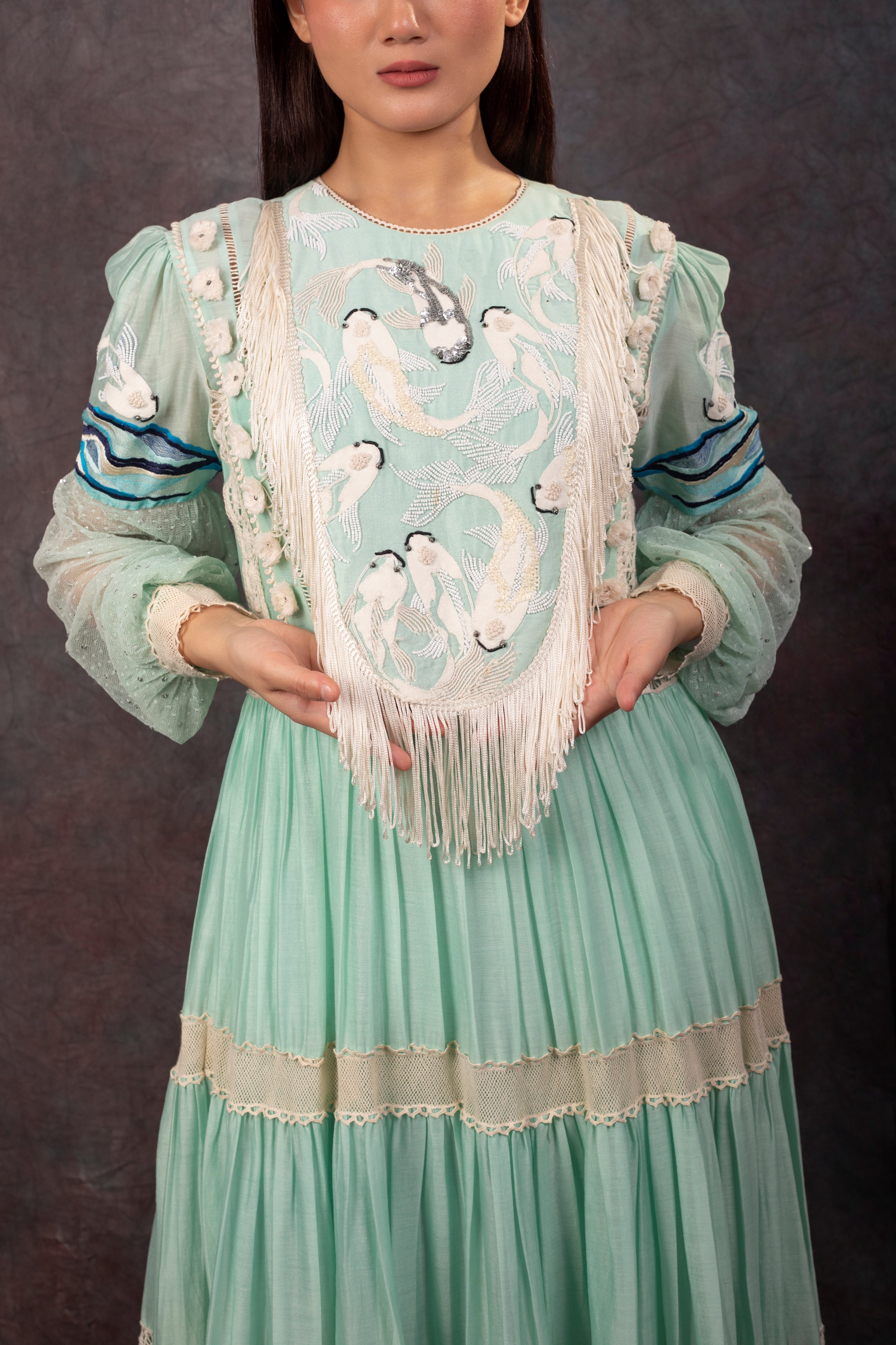 RIVER DRESS - ICE BLUE