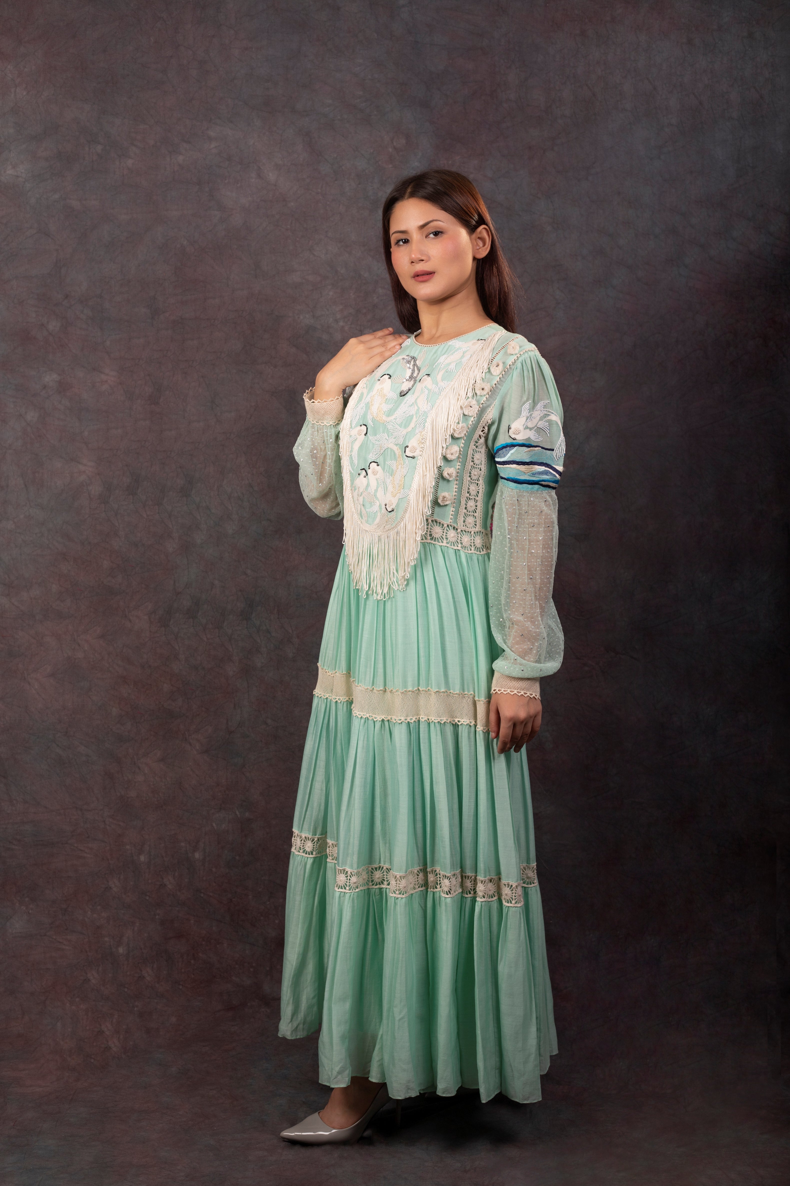 RIVER DRESS - ICE BLUE