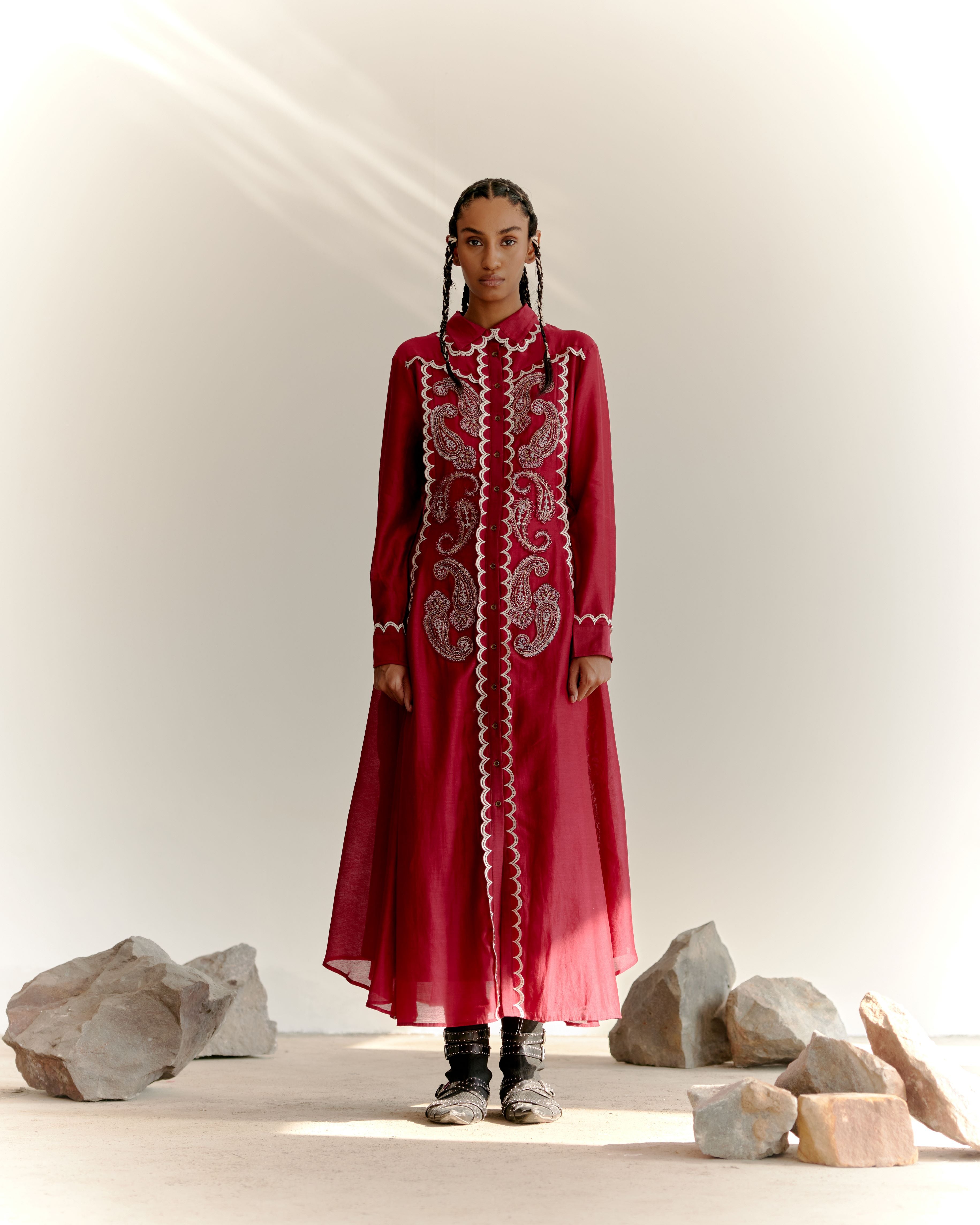 TUNA PAISLEY - MAROON