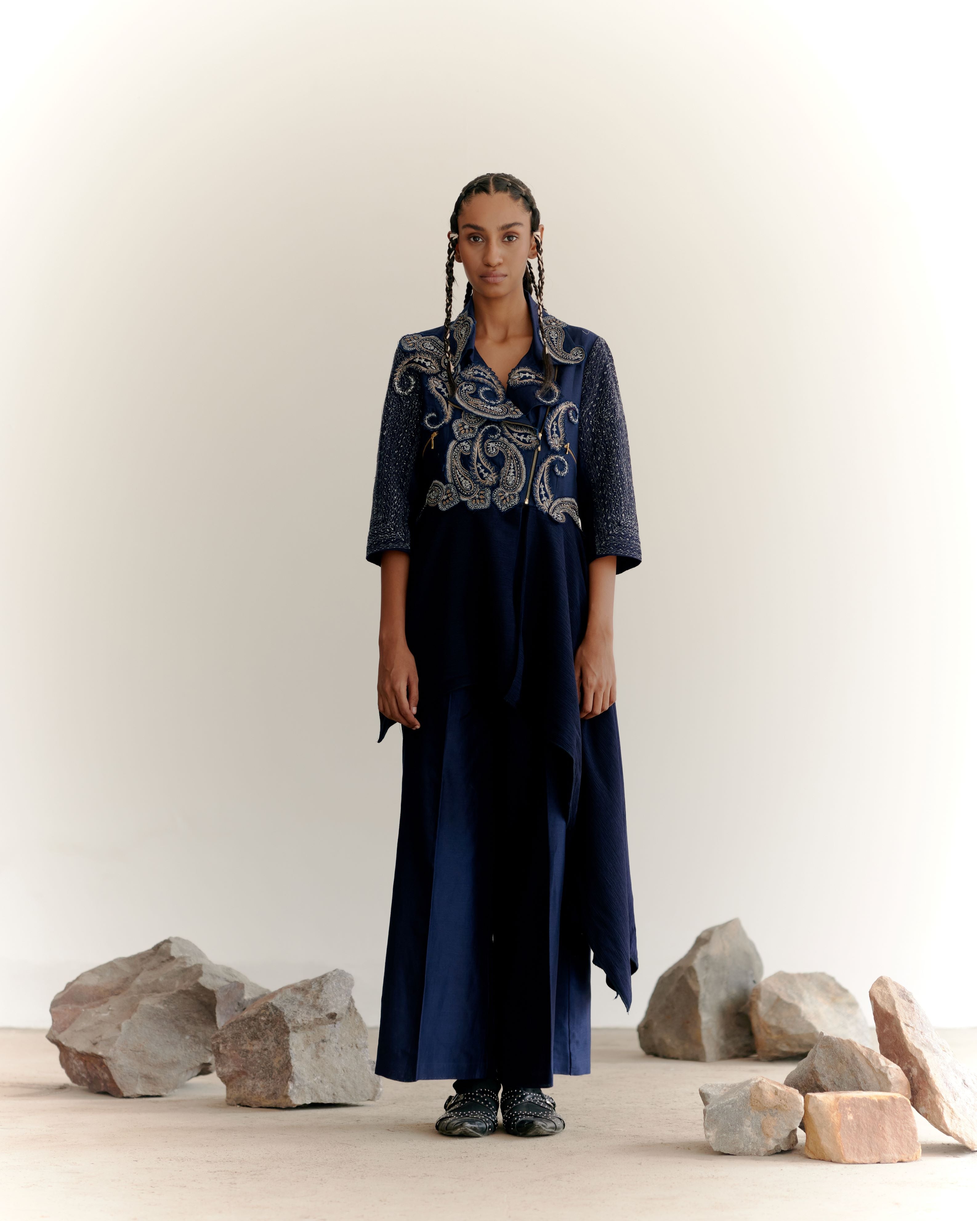 WARRIOR JACKET SET - INDIGO
