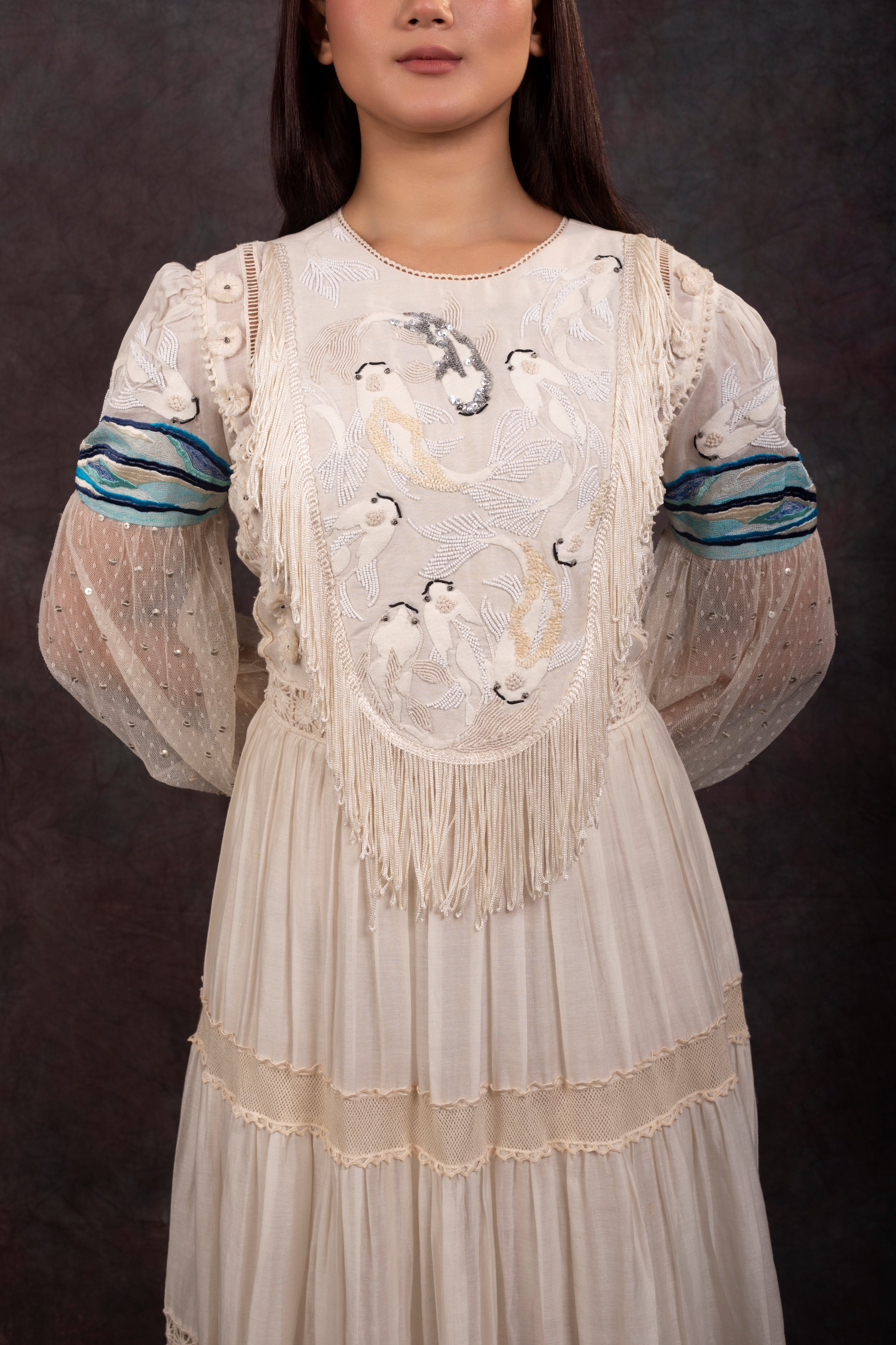 RIVER DRESS - IVORY