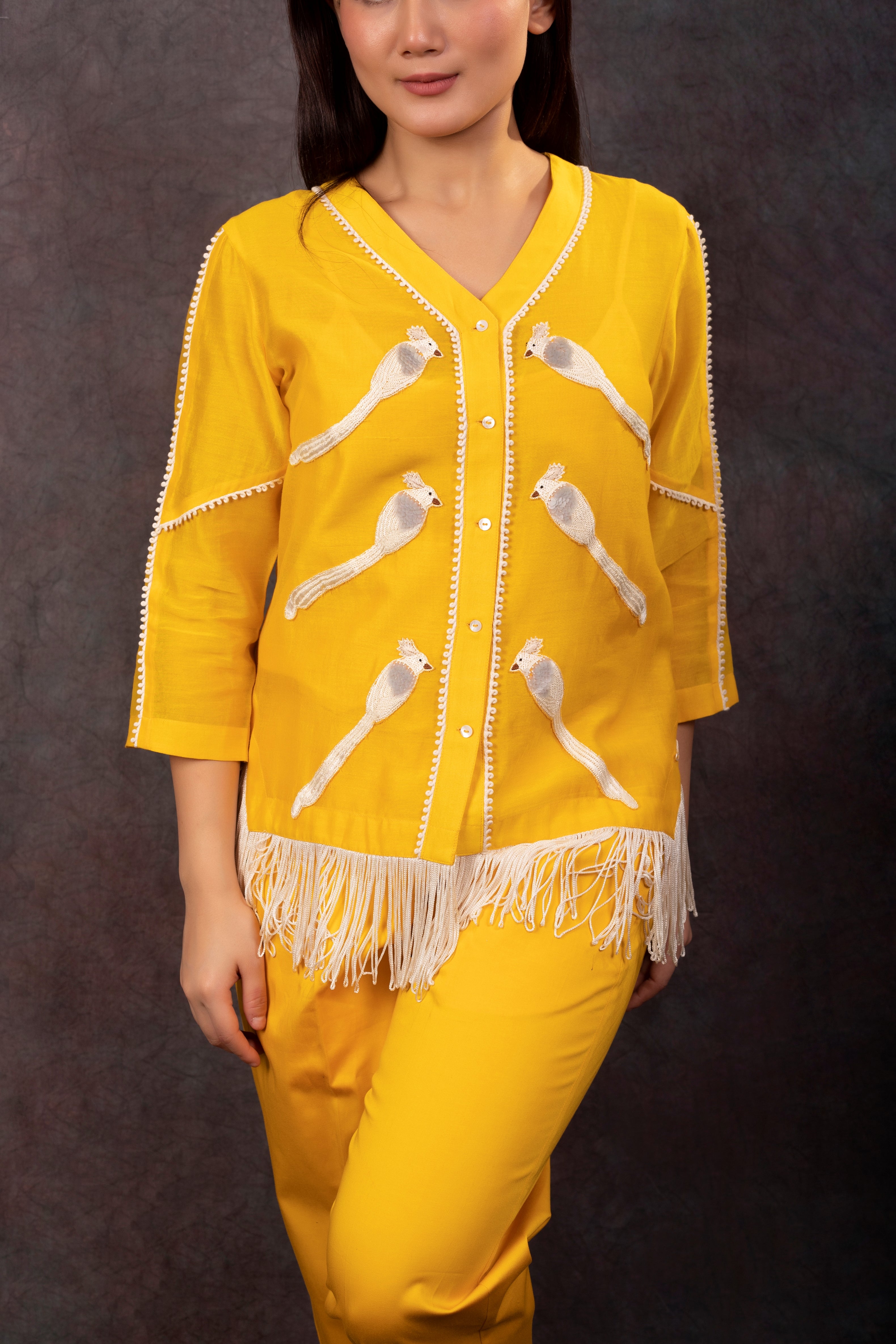 BIRD CO-ORD SET (YELLOW)