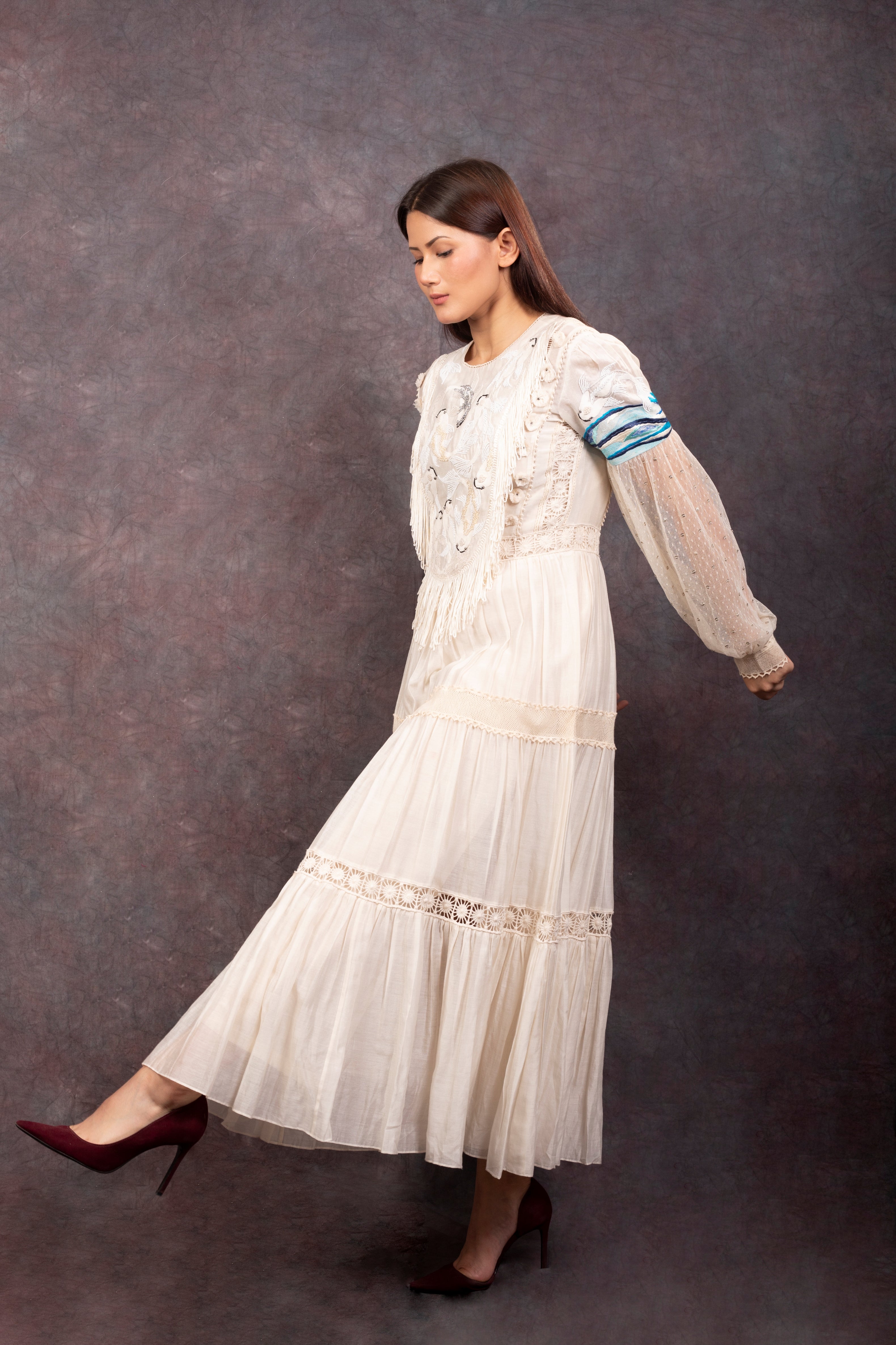 RIVER DRESS - IVORY