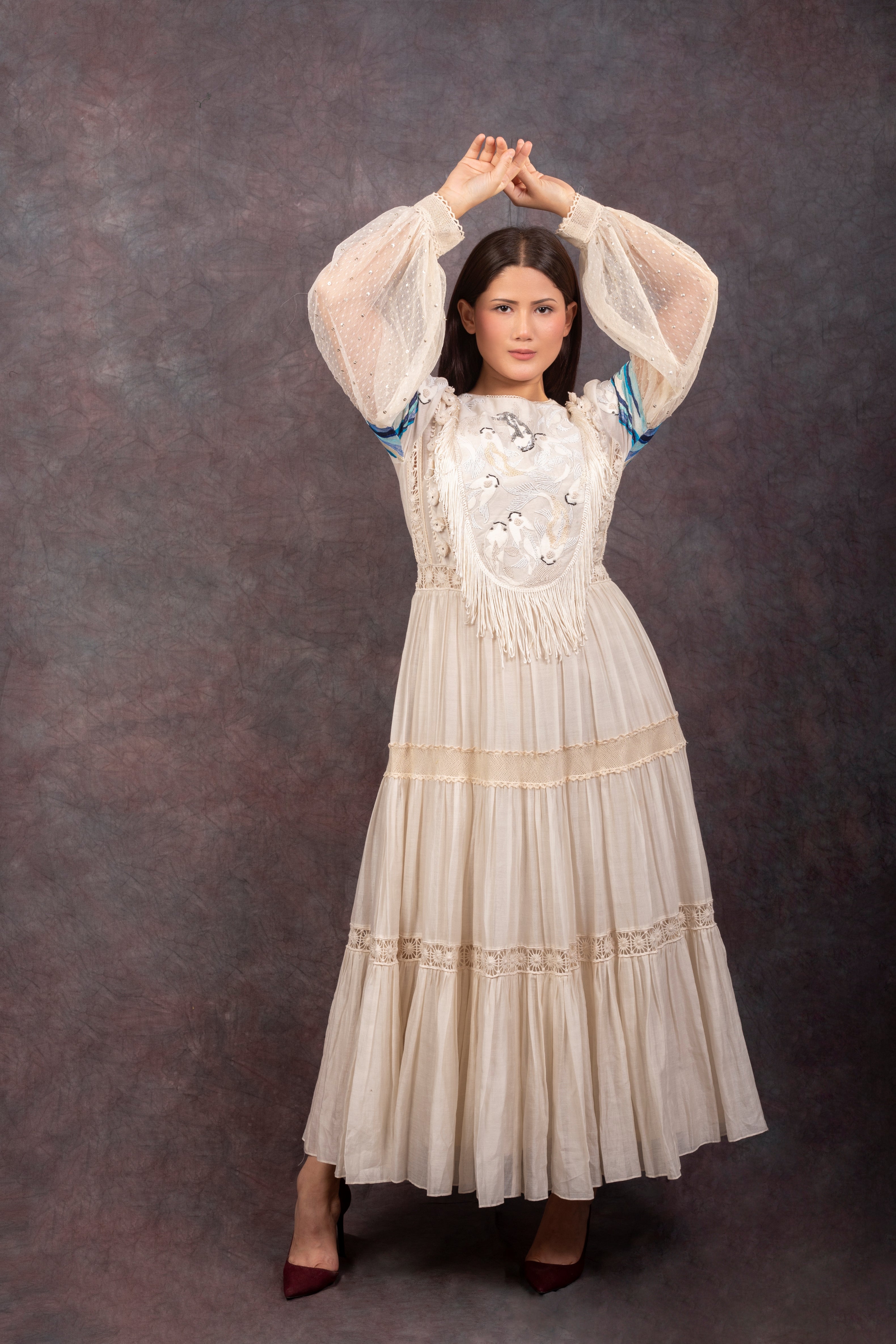 RIVER DRESS - IVORY