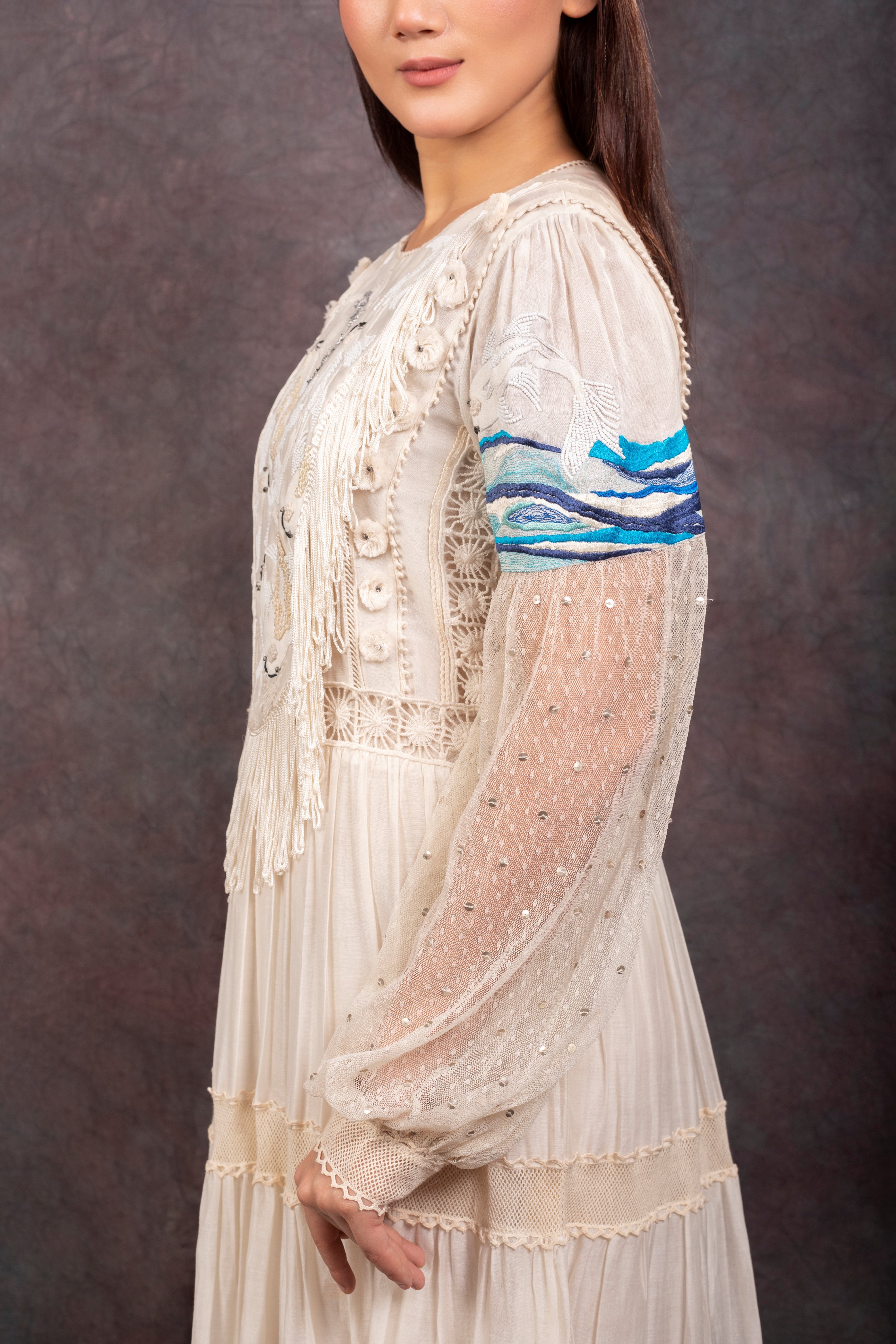 RIVER DRESS - IVORY