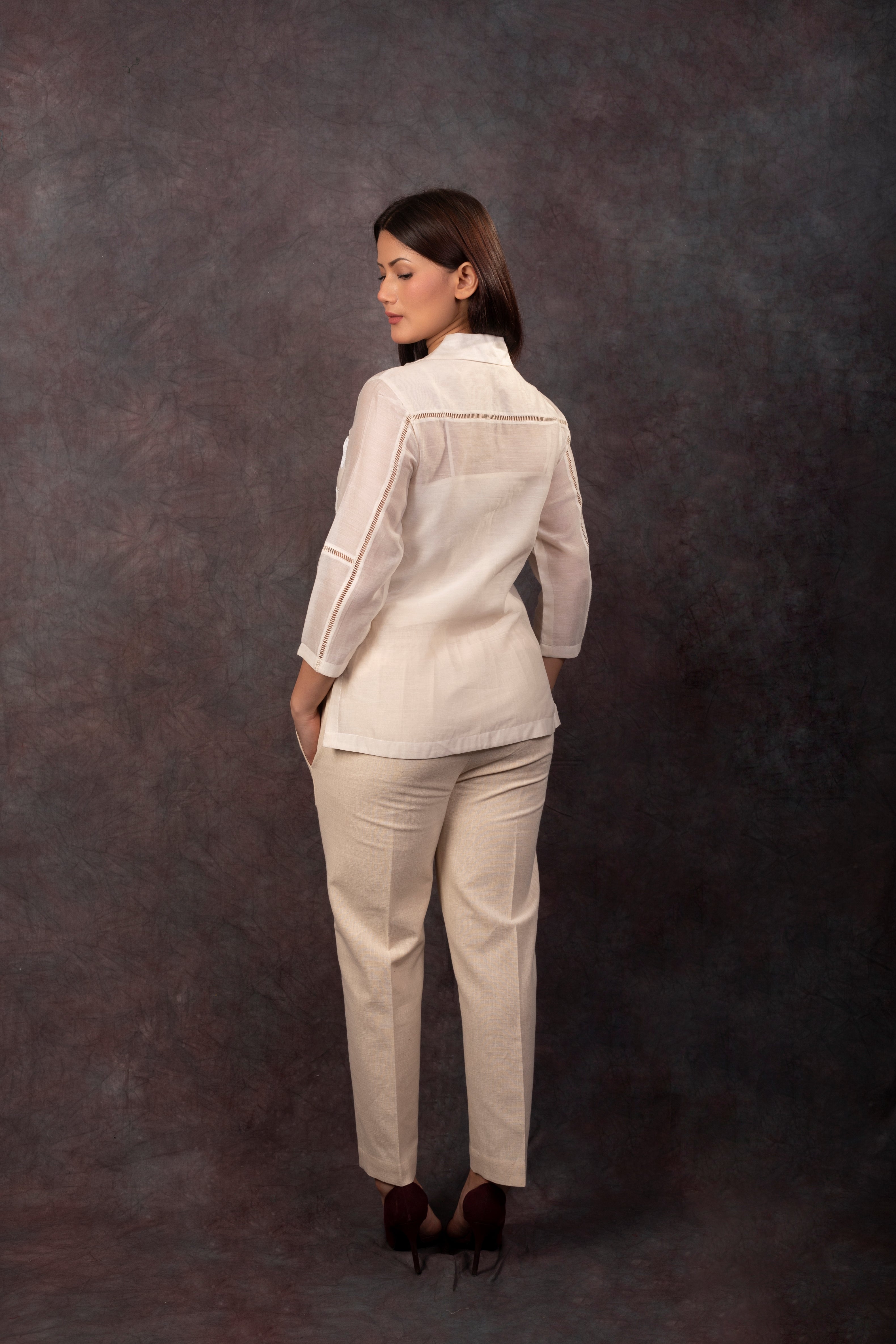 FISH CO-ORD SET IVORY